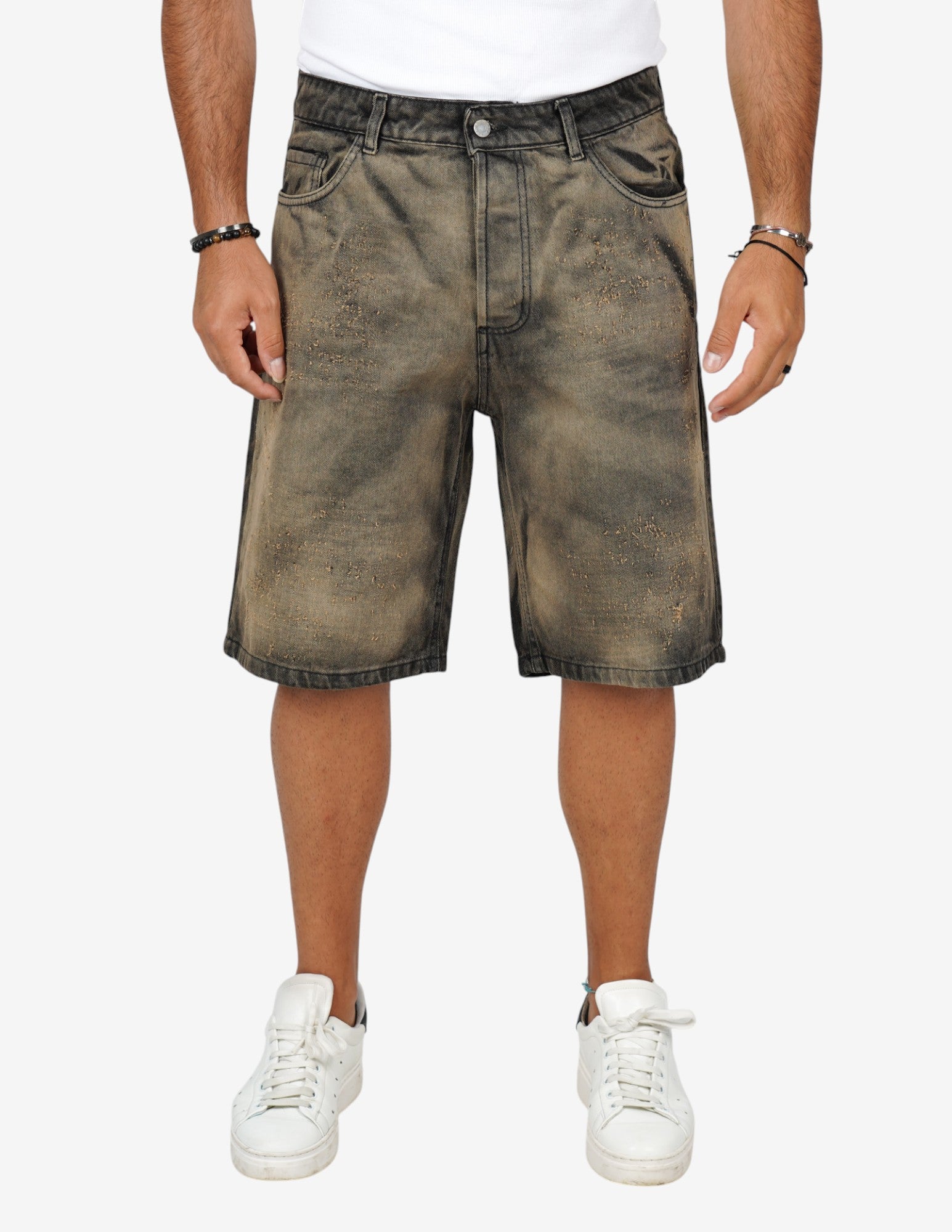 Bermuda in jeans slavato