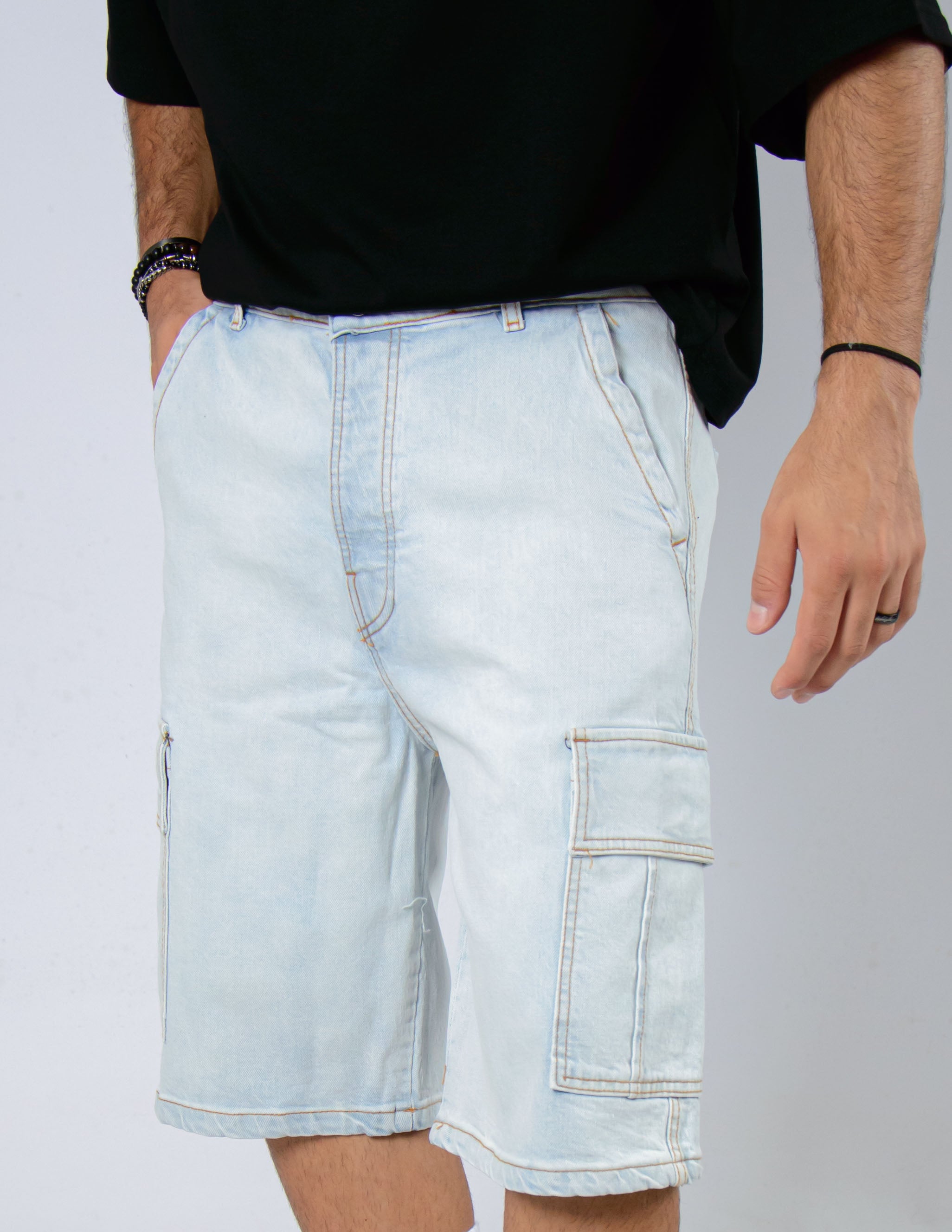 bermuda cargo in jeans regular