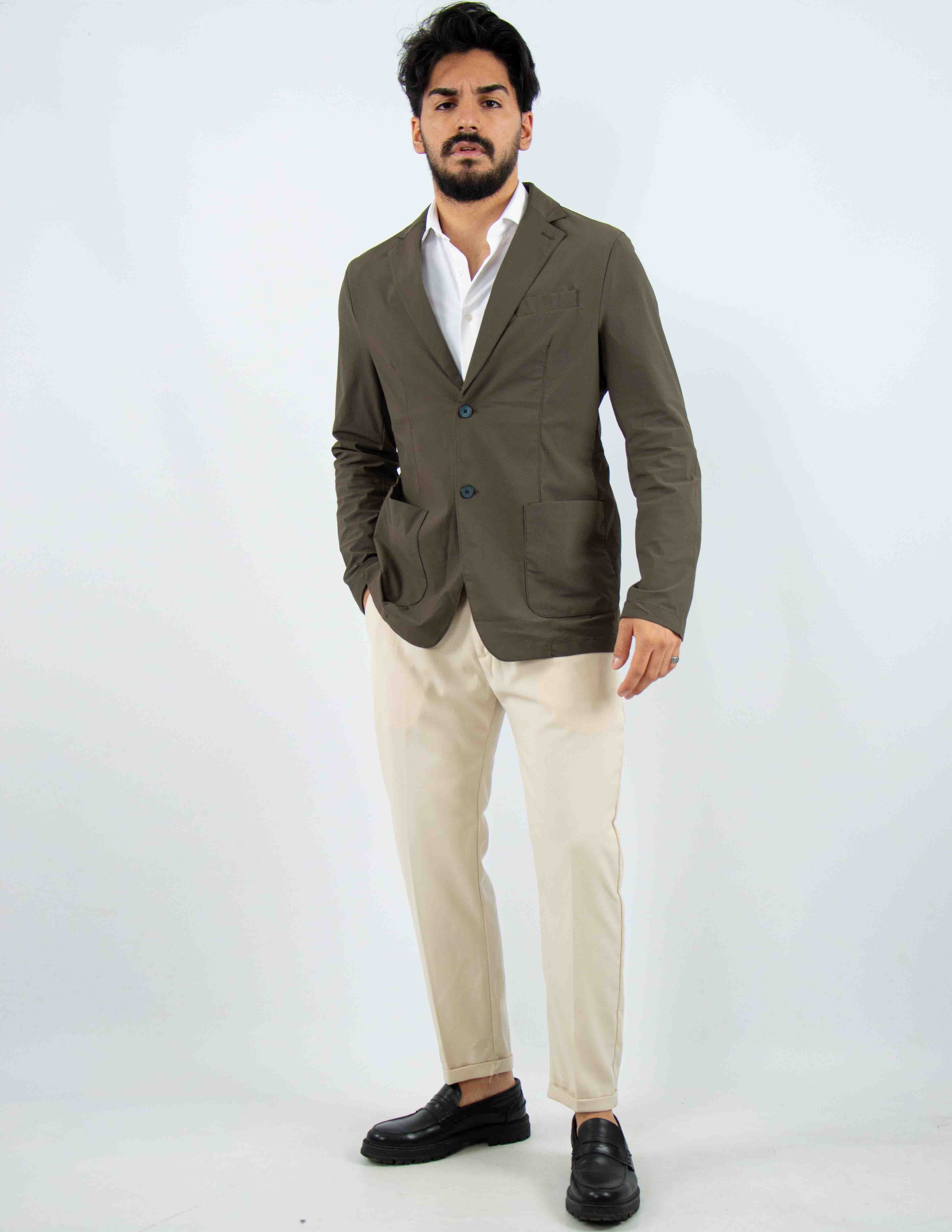 GIACCA UOMO MONOPETTO EXTRA LIGHT "NO STIRO"