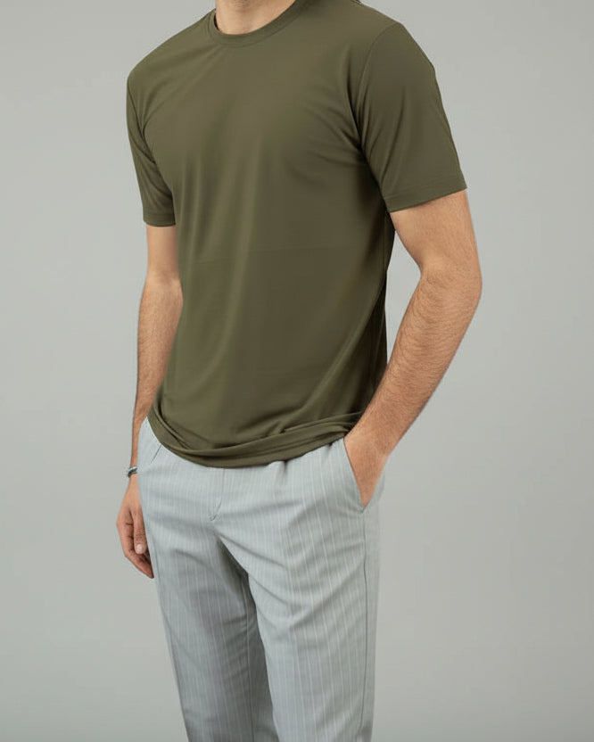 T-SHIRT UOMO EXTRA LIGHT TESSUTO "NO STIRO"