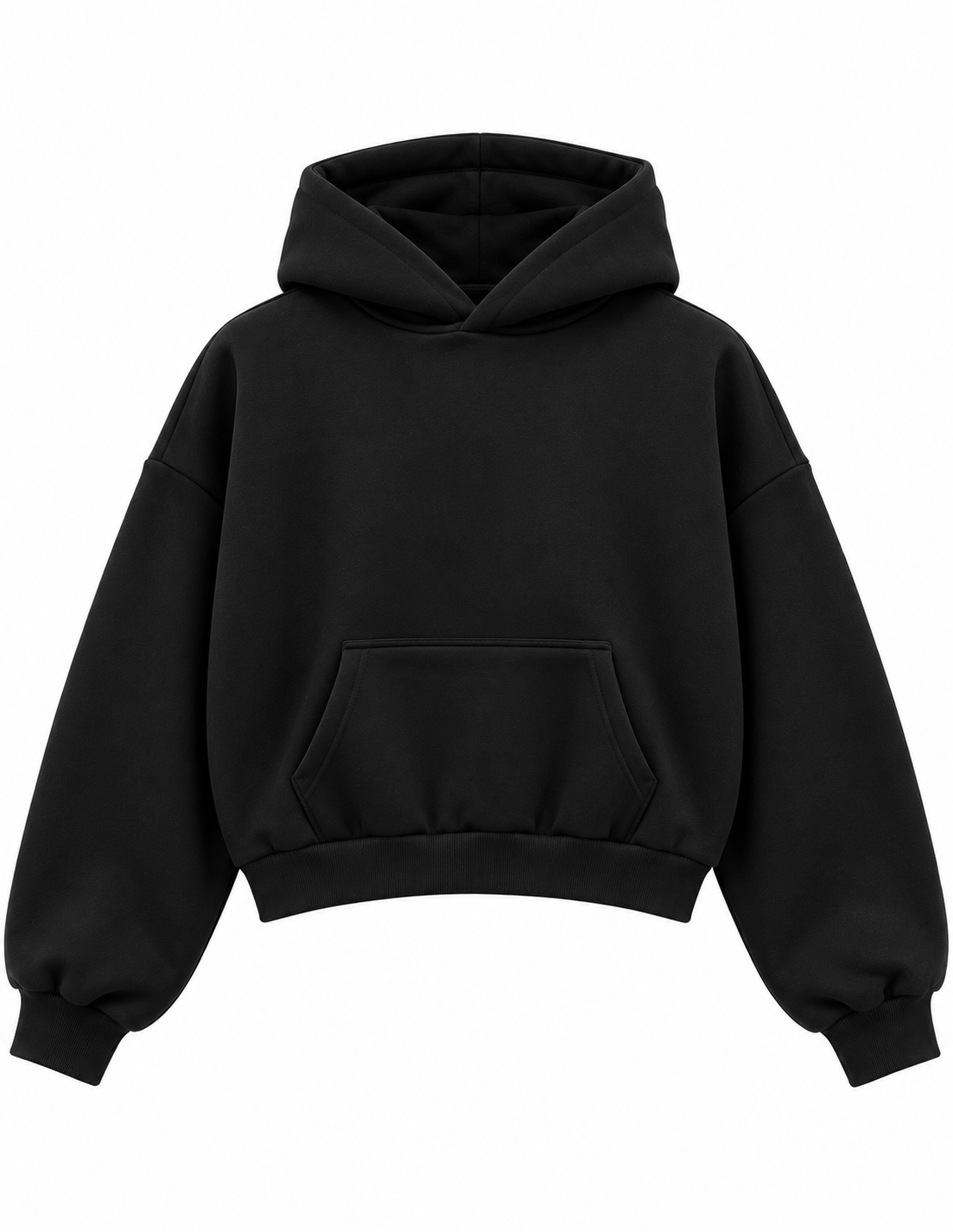 felpa tinta unita UNISEX basic crop fit