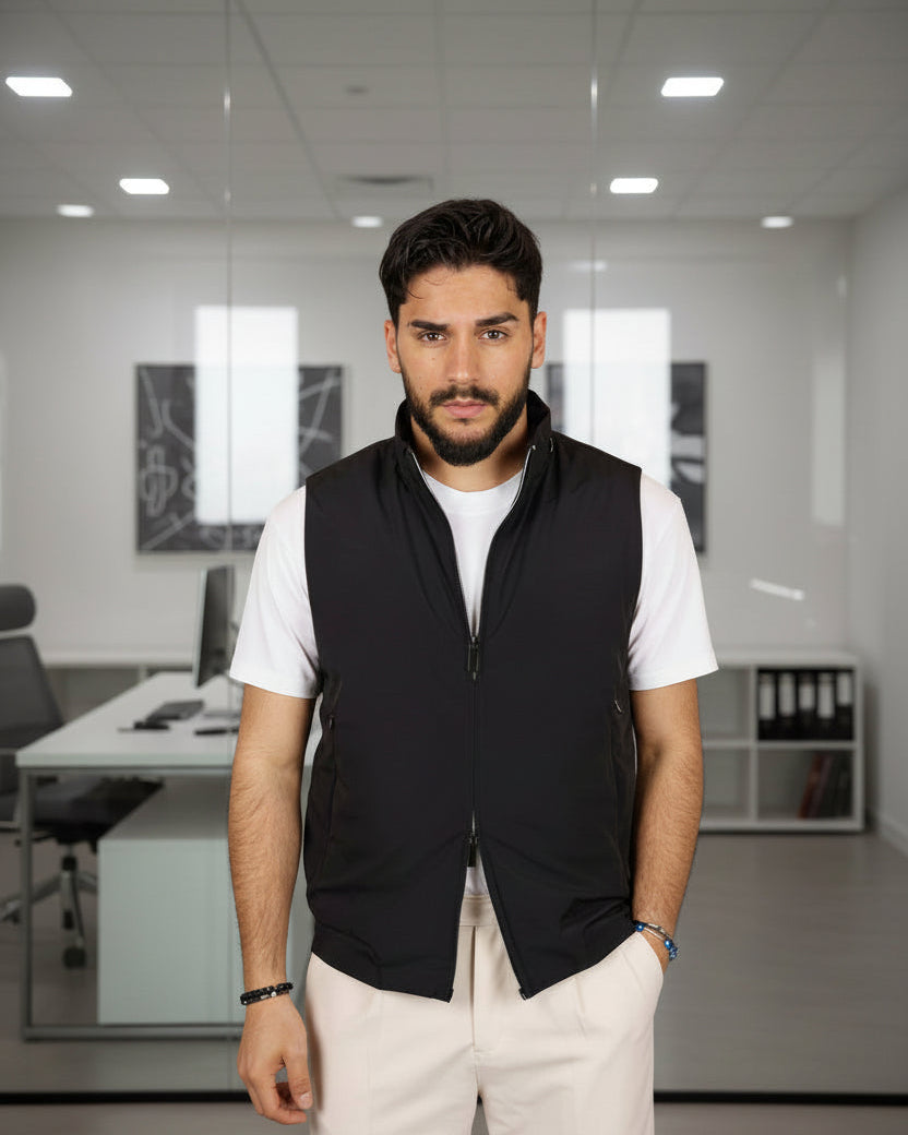 GILET SMANICATO EXTRA LIGHT NO STIRO