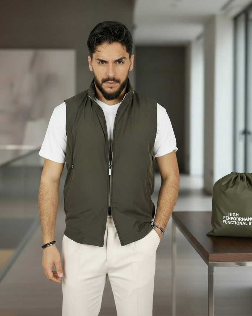 GILET SMANICATO EXTRA LIGHT NO STIRO