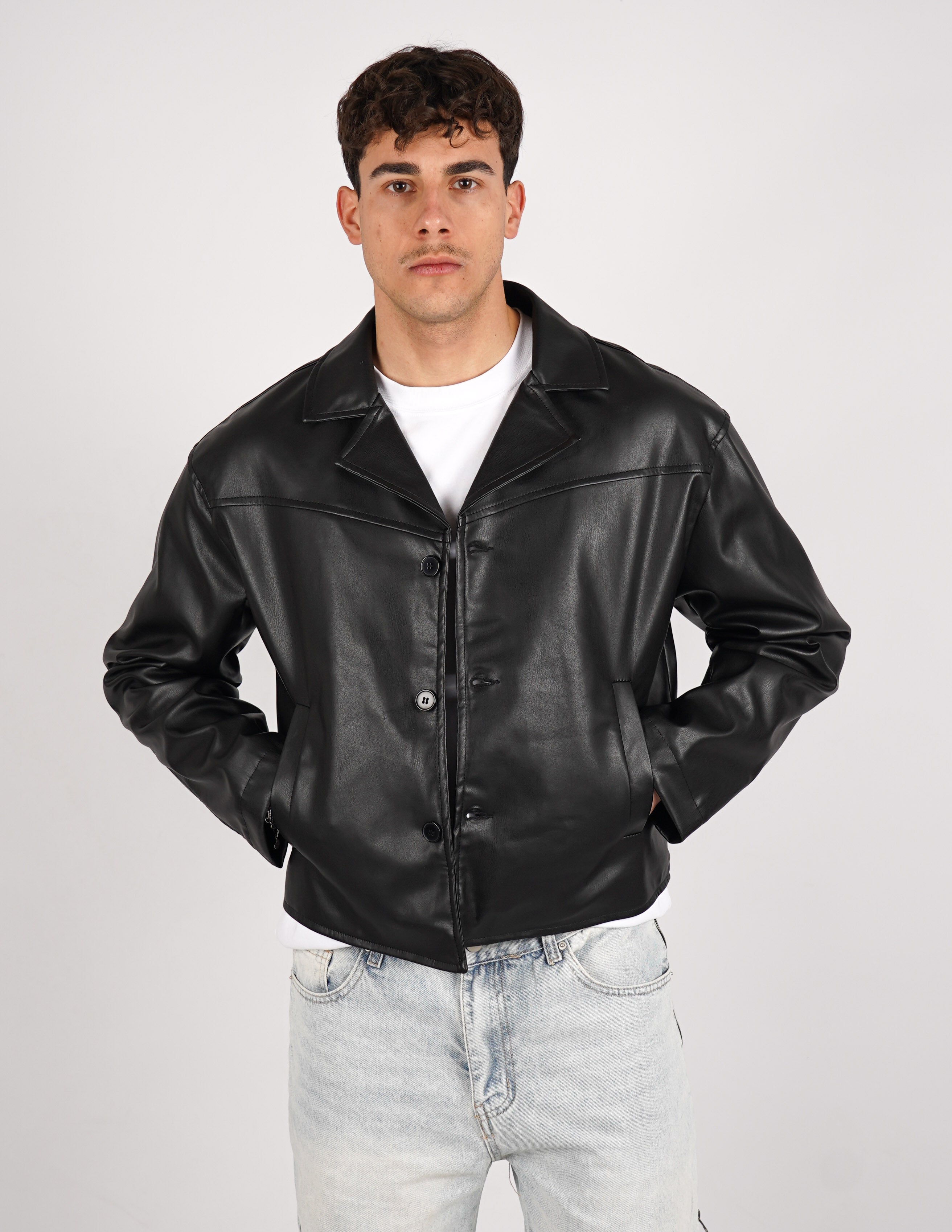 GIUBBINO CROP ECOPELLE