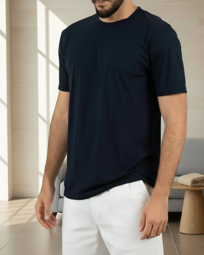 T-SHIRT UOMO EXTRA LIGHT TESSUTO "NO STIRO"