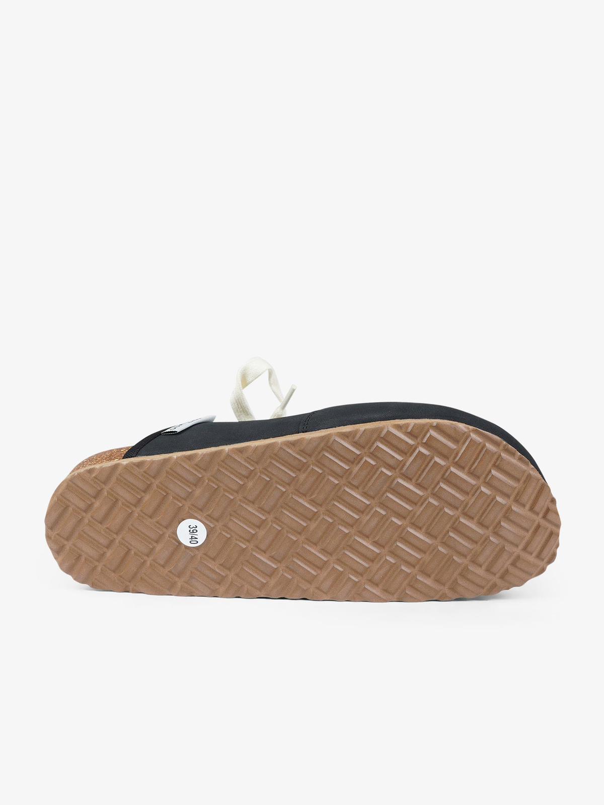 DUALSCAPE sabot unisex con lacci pelle nero