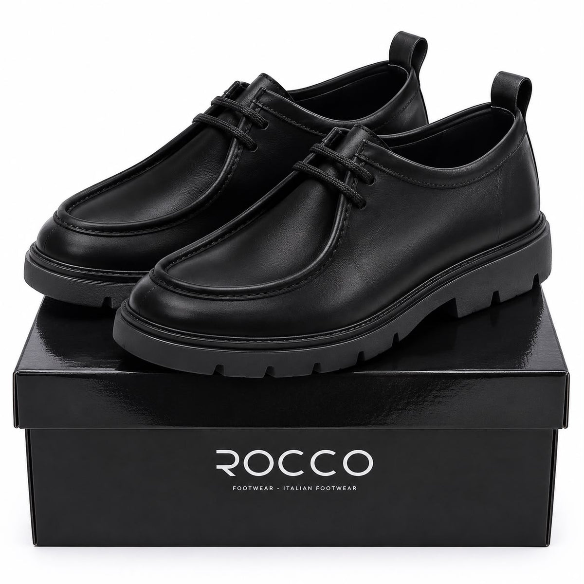 mocassino con lacci ingegnere fondo track