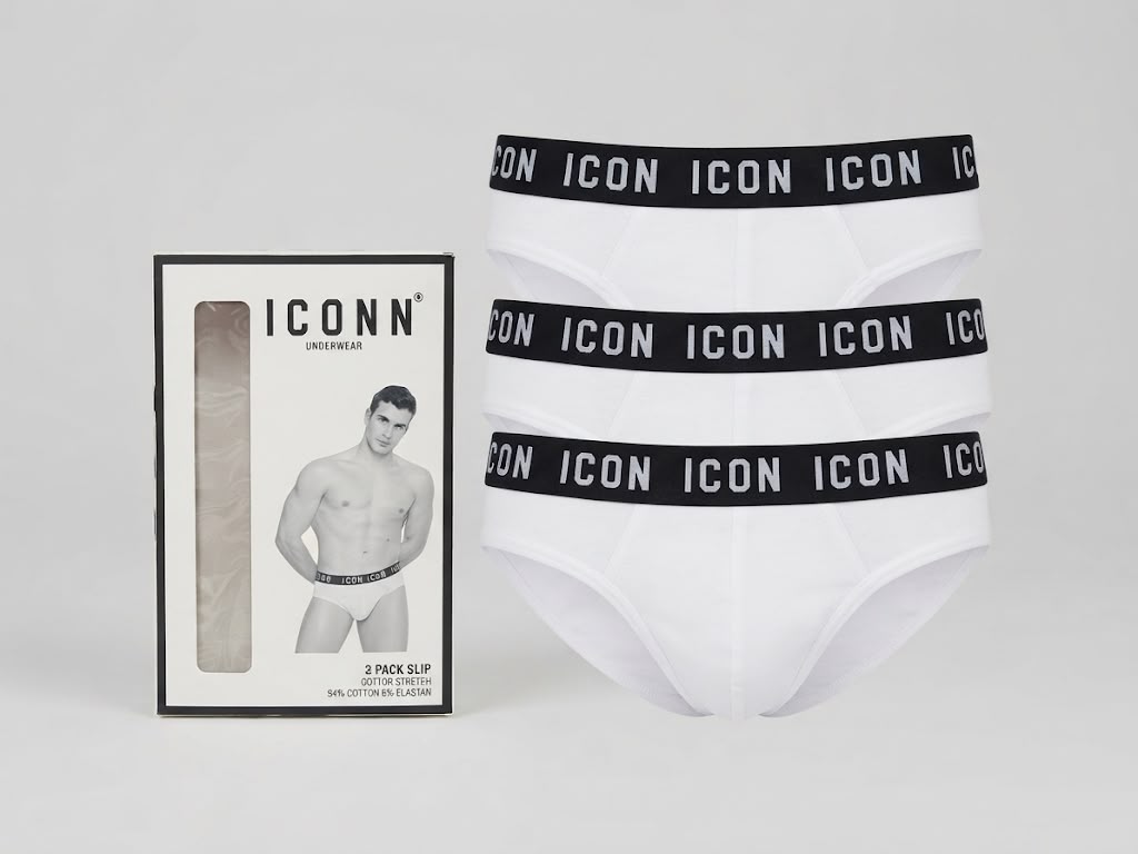 slip in cotone "Icon" CONFEZIONE DA 3 PEZZI