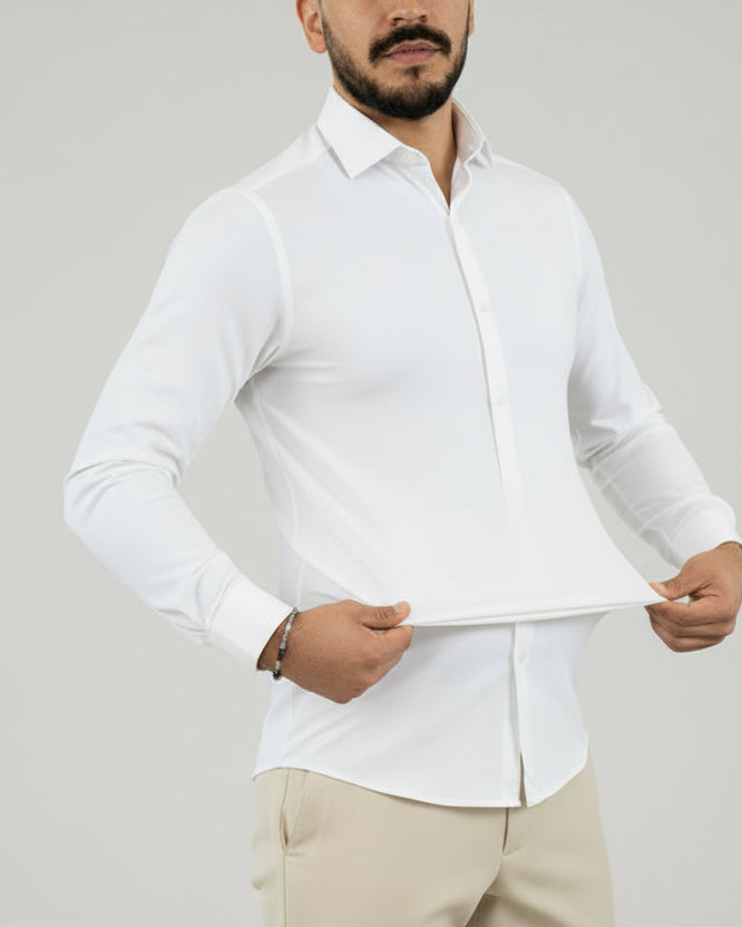 CAMICIA UOMO EXTRA LIGHT TESSUTO NO STIRO
