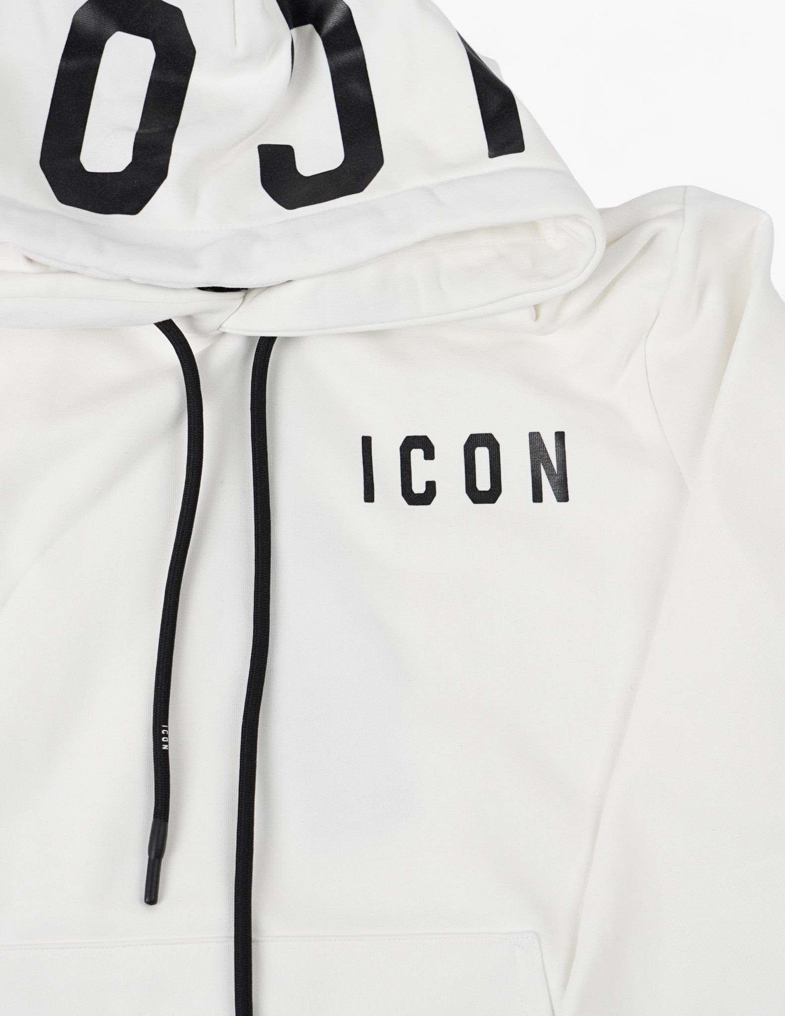 FELPA ICON CON LOGO SU CAPPUCCIO