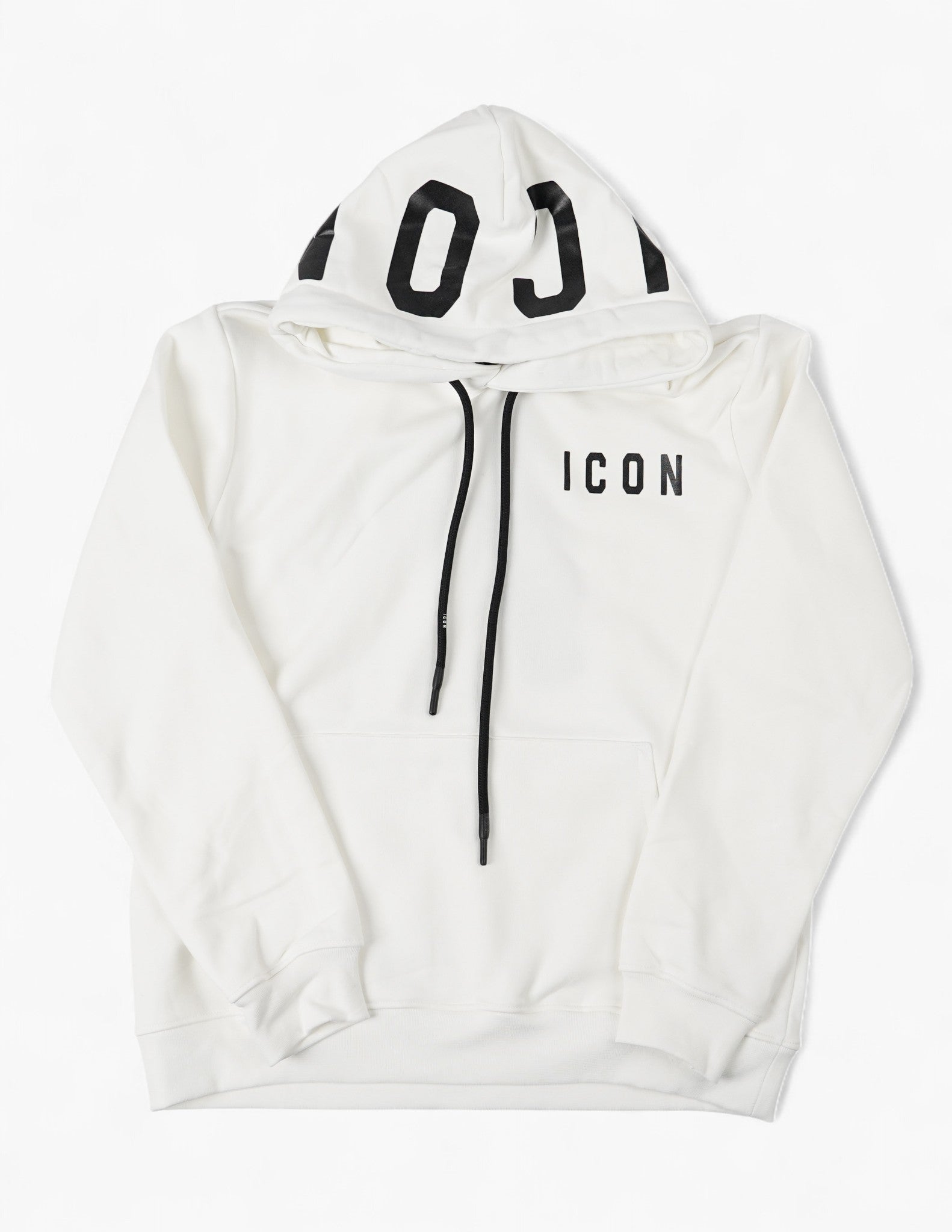 FELPA ICON CON LOGO SU CAPPUCCIO