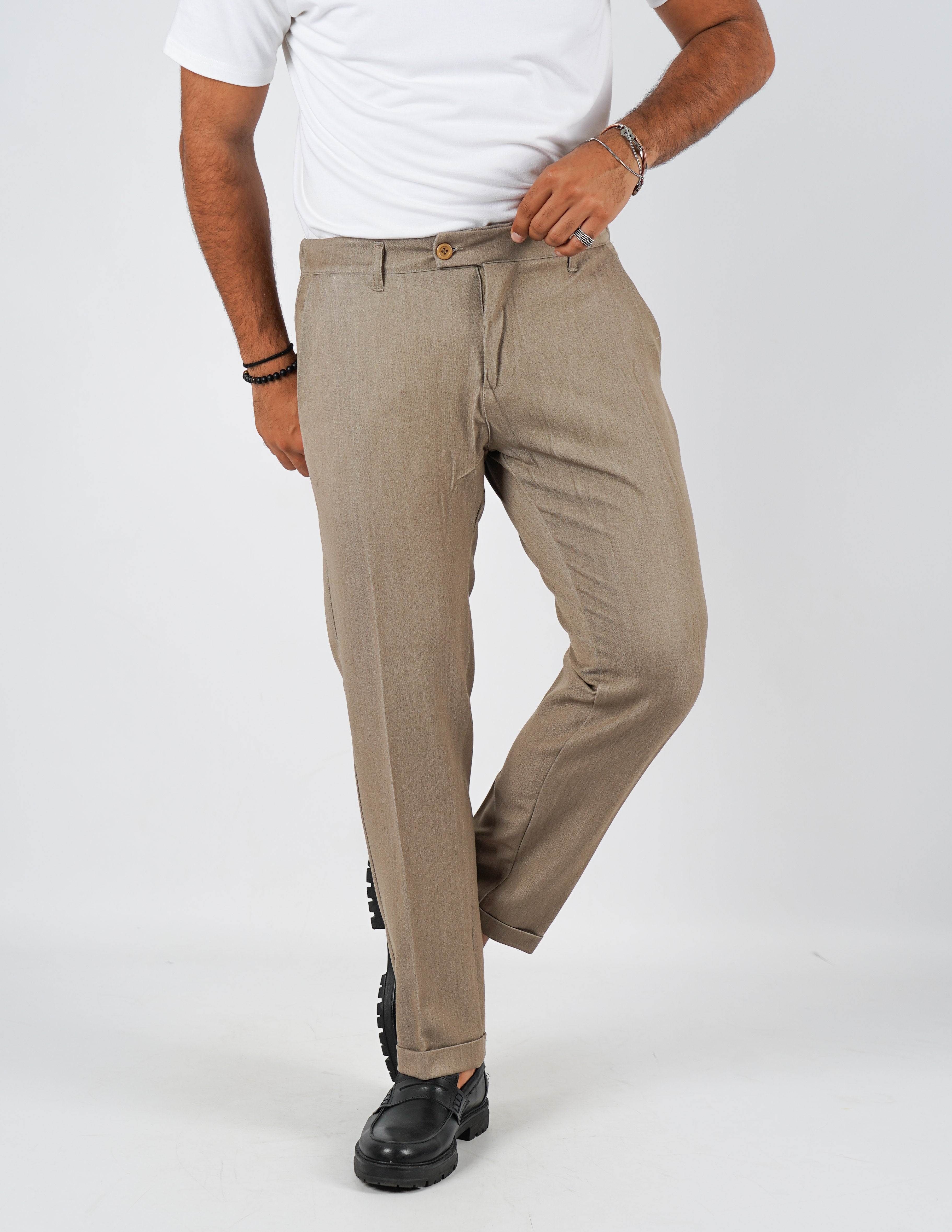 pantalone lungo sartoriale con elastico