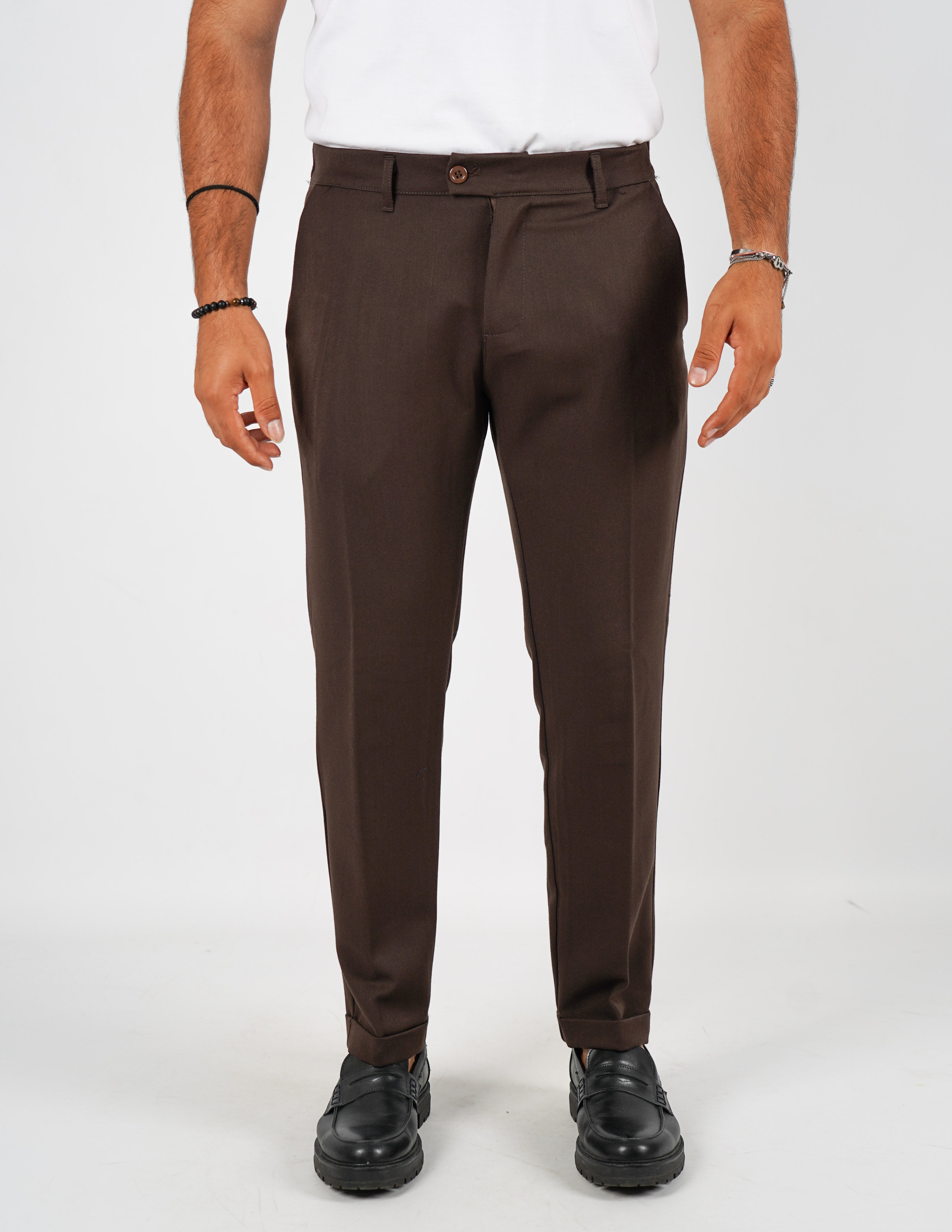 pantalone lungo sartoriale con elastico