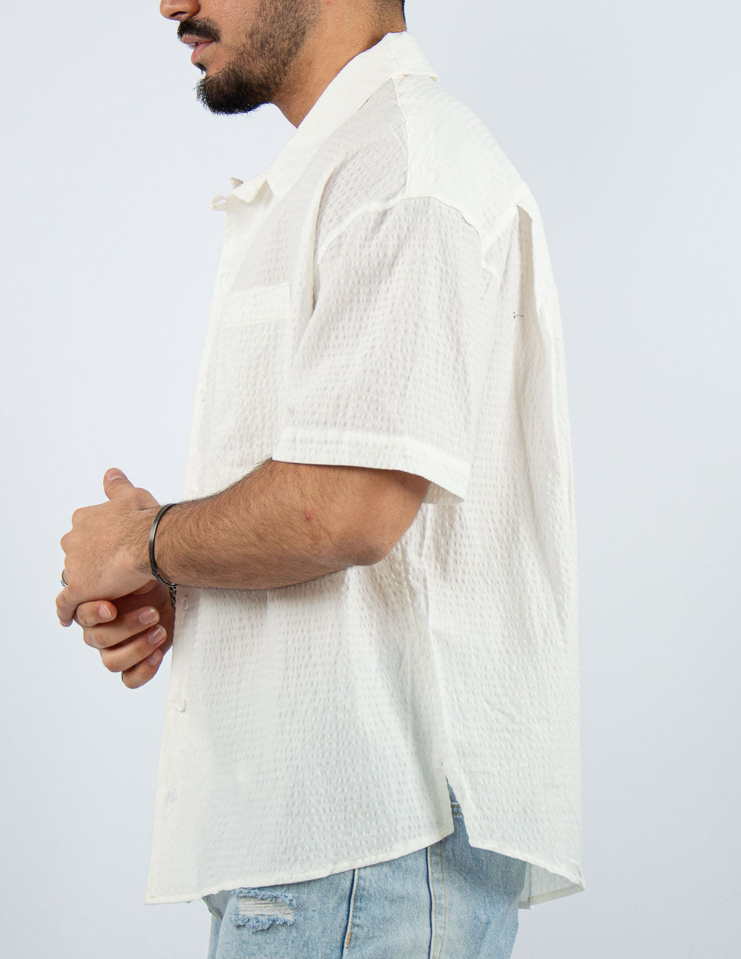 camicia uomo manica corta strutturata