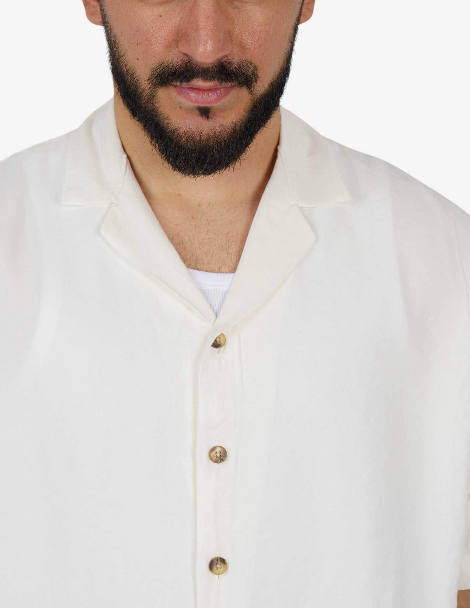 camicia manica corta leggera tinta unita