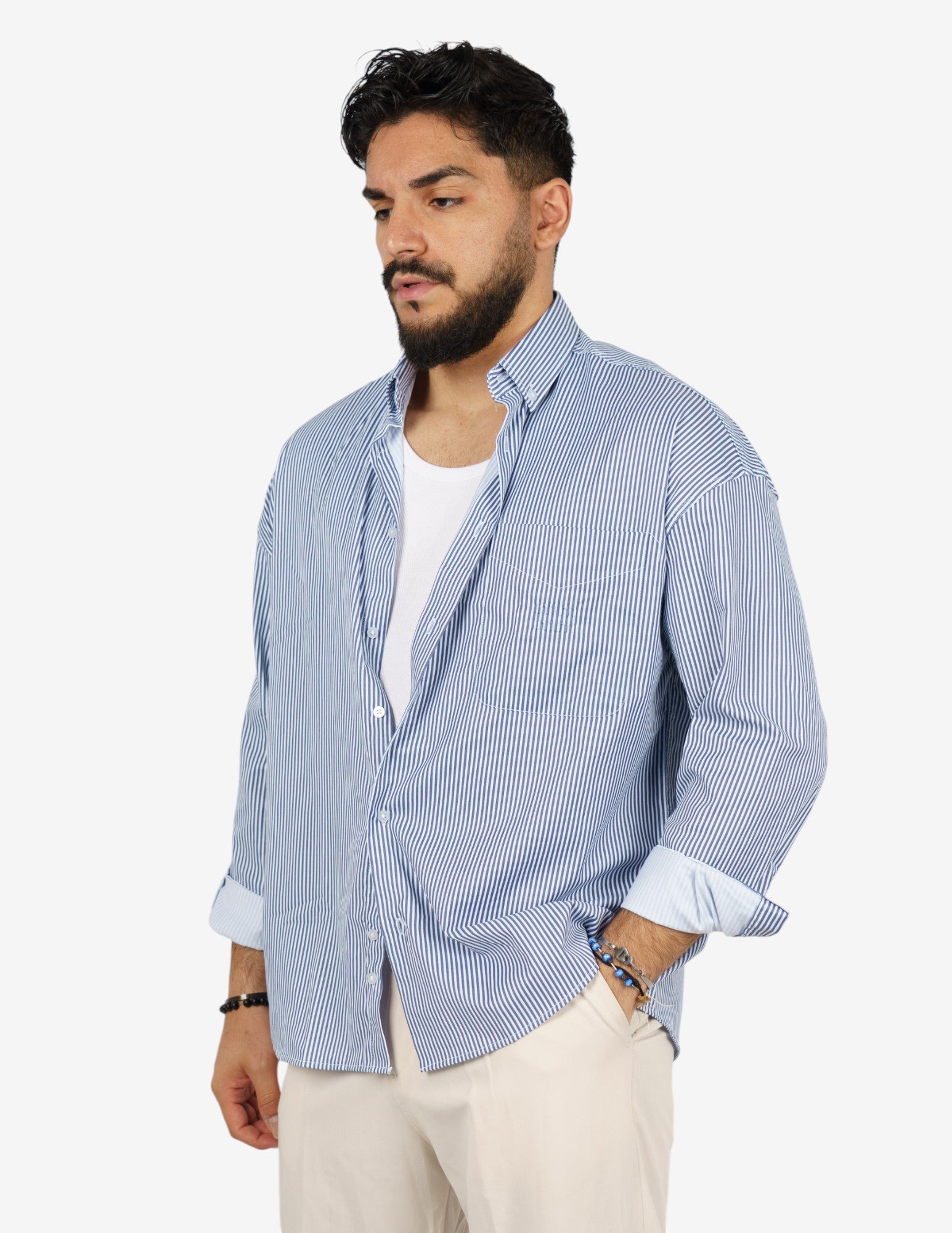 camicia   in cotone over button- down