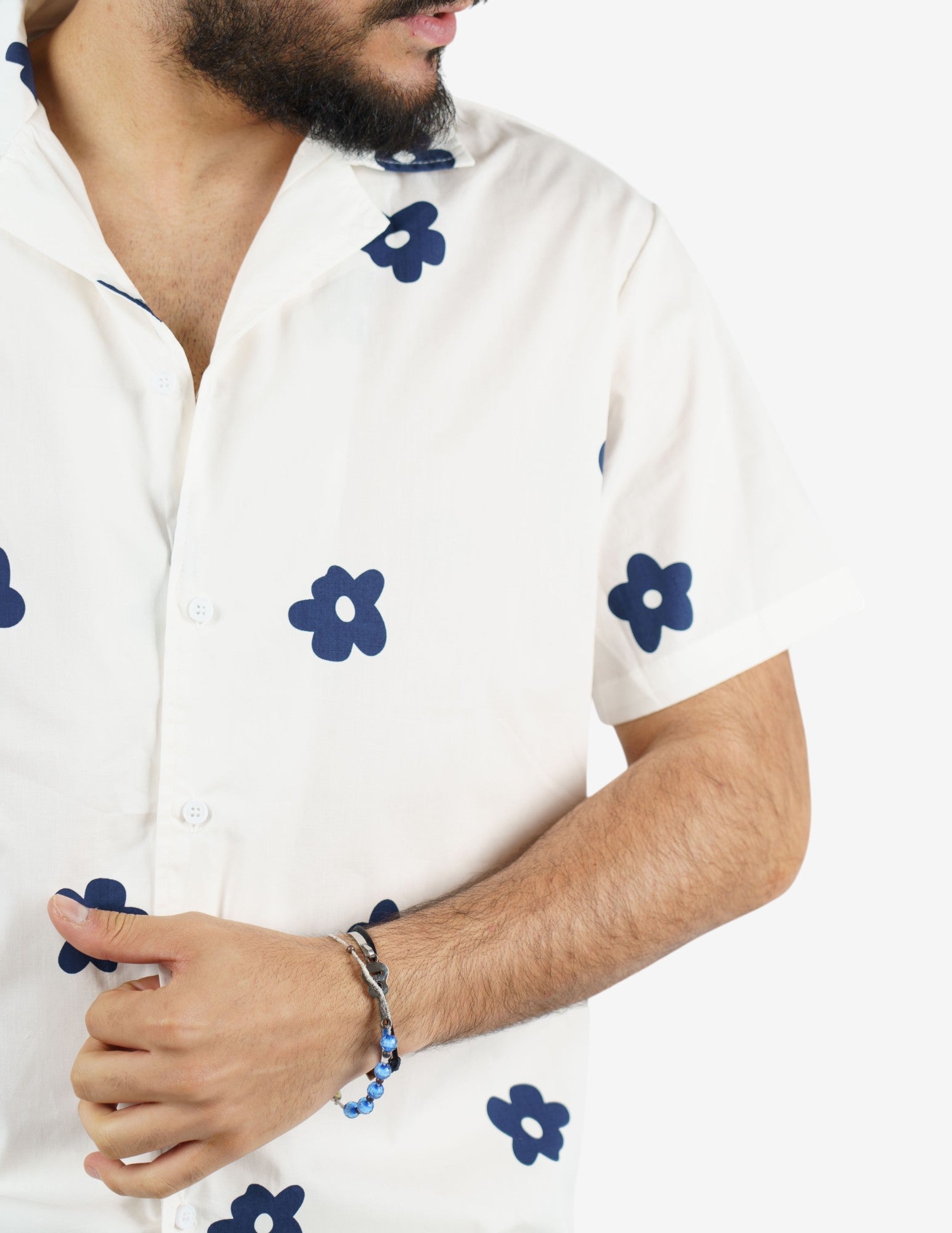 camicia manica corta fantasia