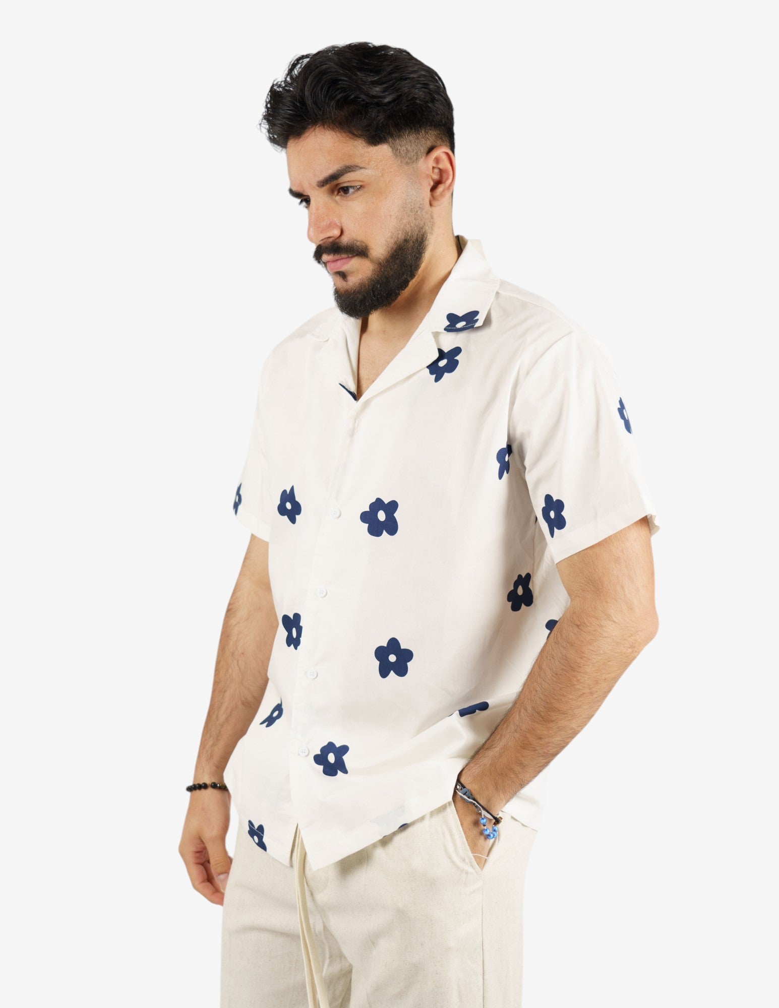 camicia manica corta fantasia