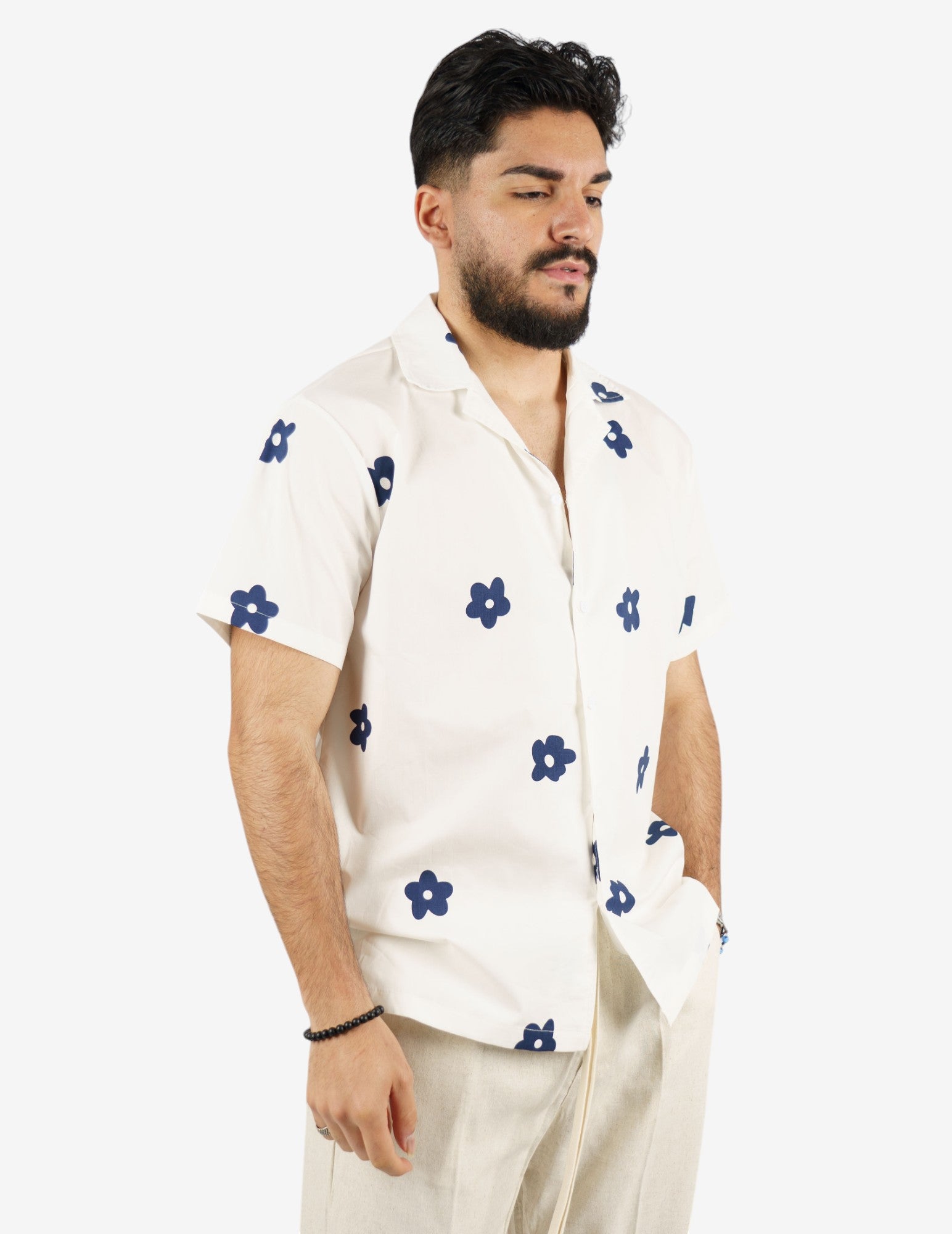 camicia manica corta fantasia