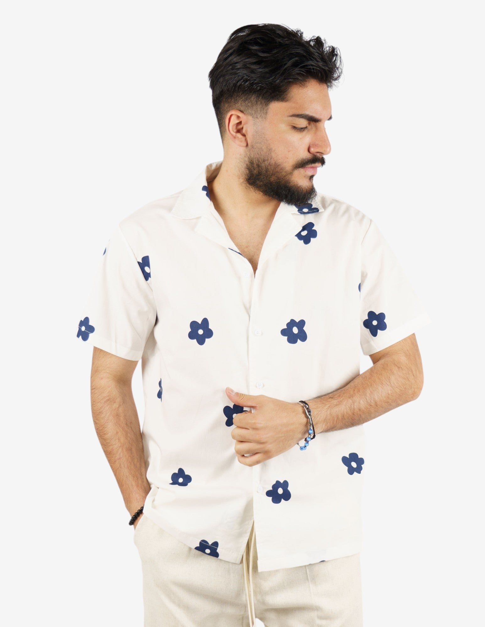 camicia manica corta fantasia