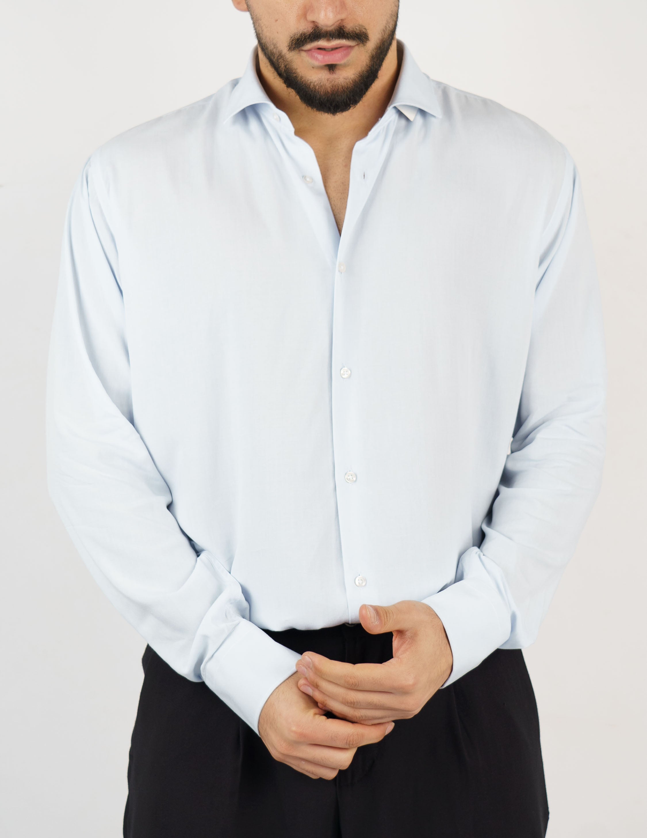 camicia over size in viscosa