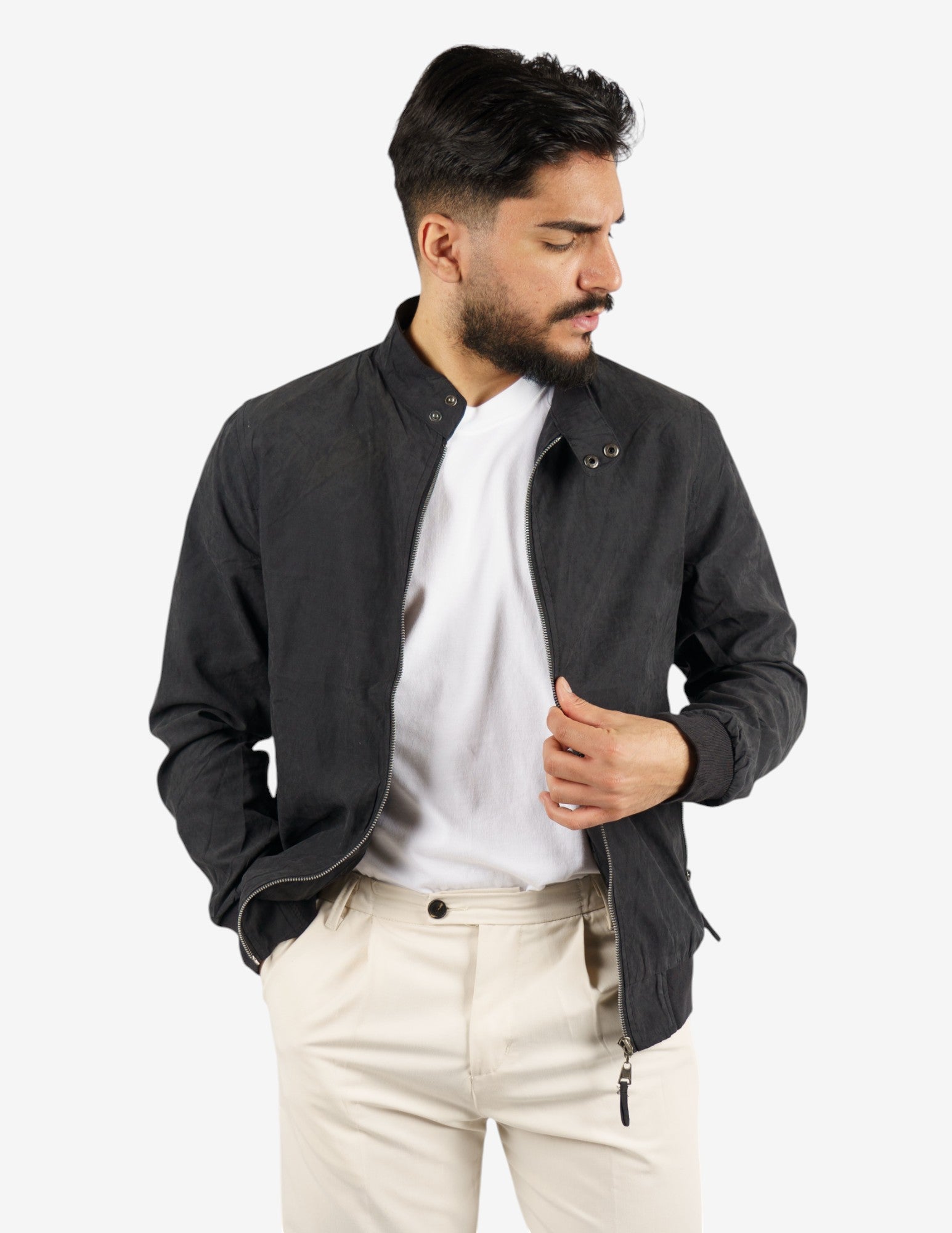 giubbino leggero in camoscio