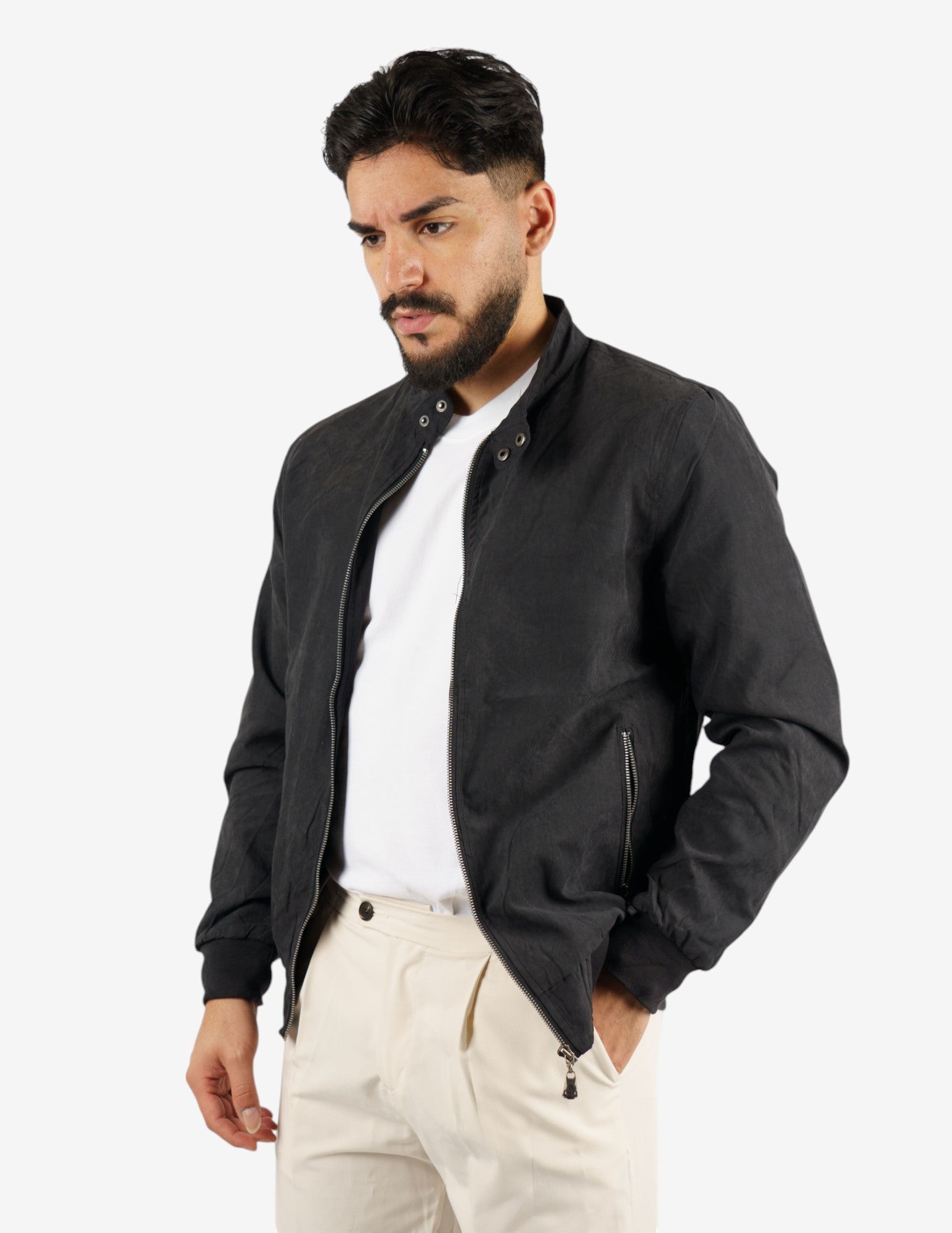giubbino leggero in camoscio