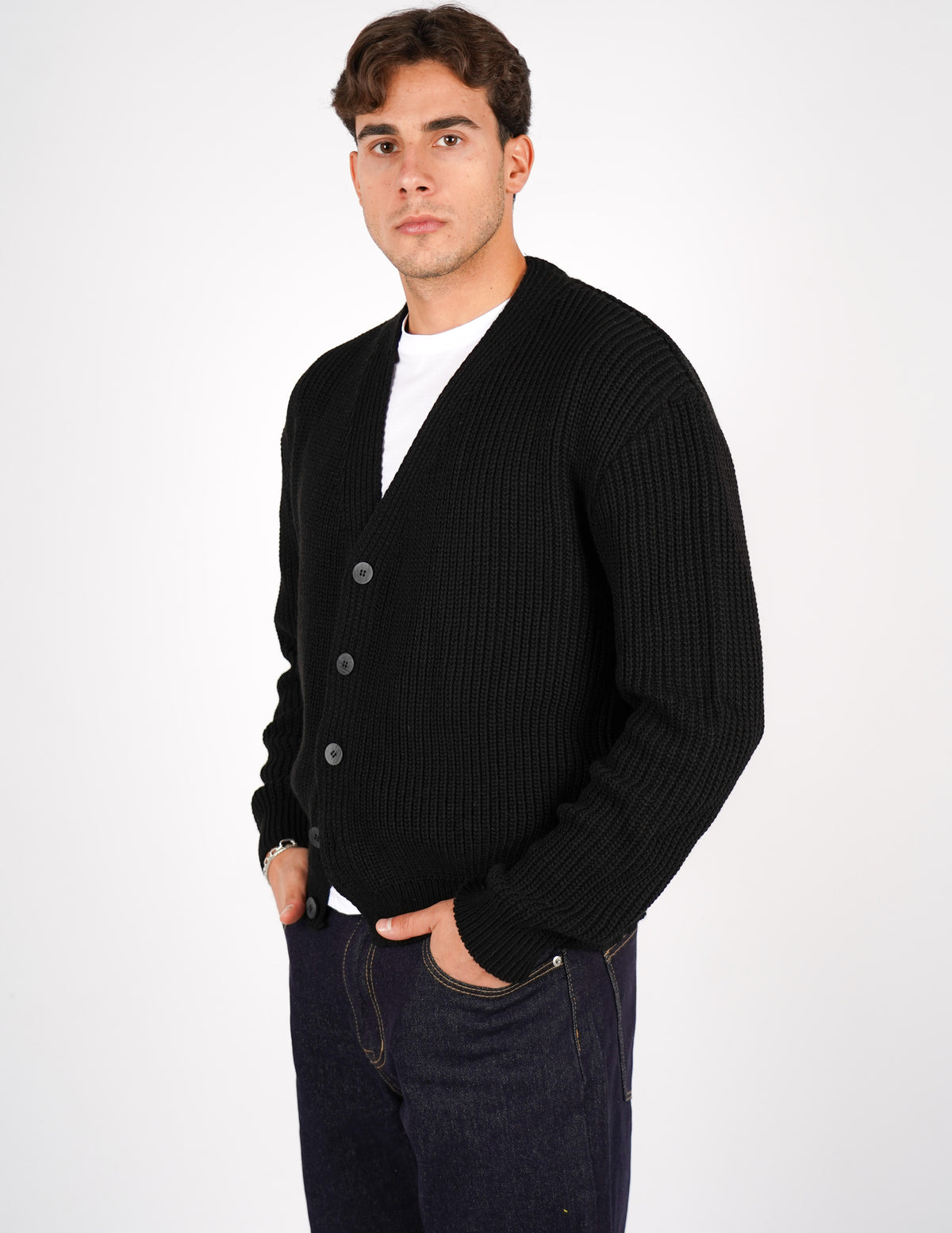 cardigan crop tinta unita