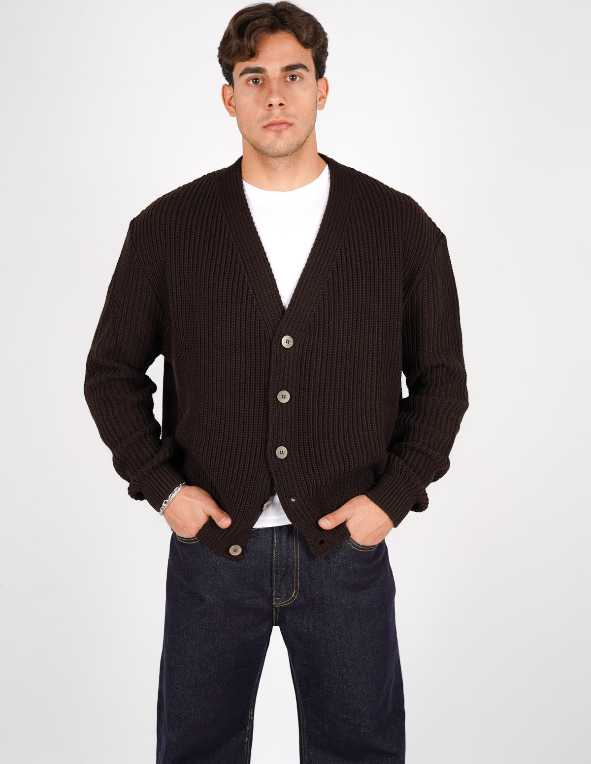 cardigan crop tinta unita
