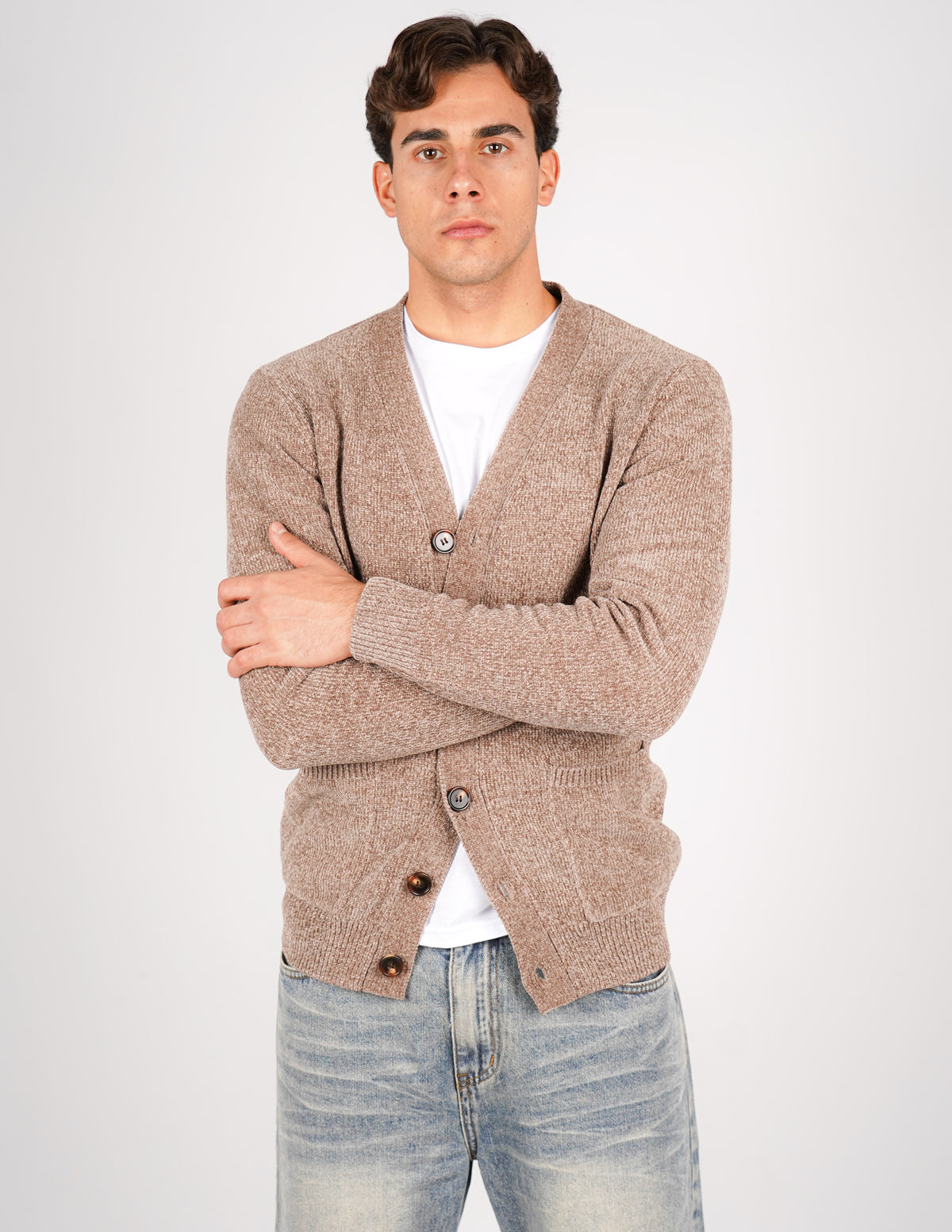 cardigan in ciniglia over d