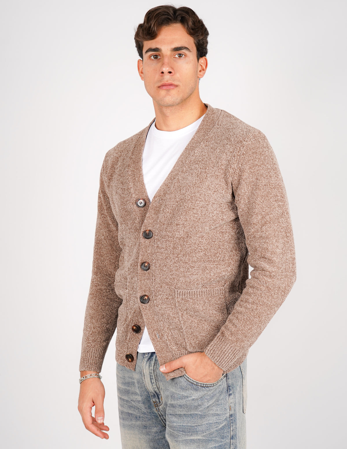 cardigan in ciniglia over d