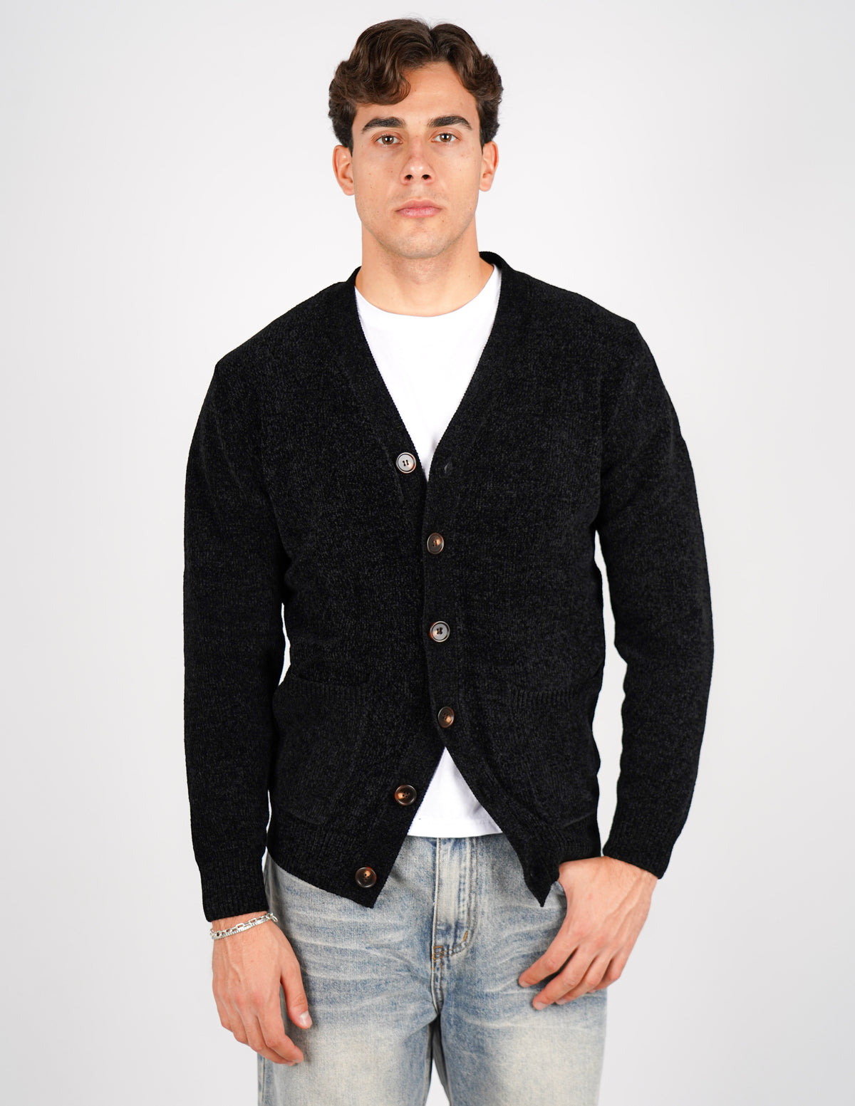 cardigan in ciniglia over d