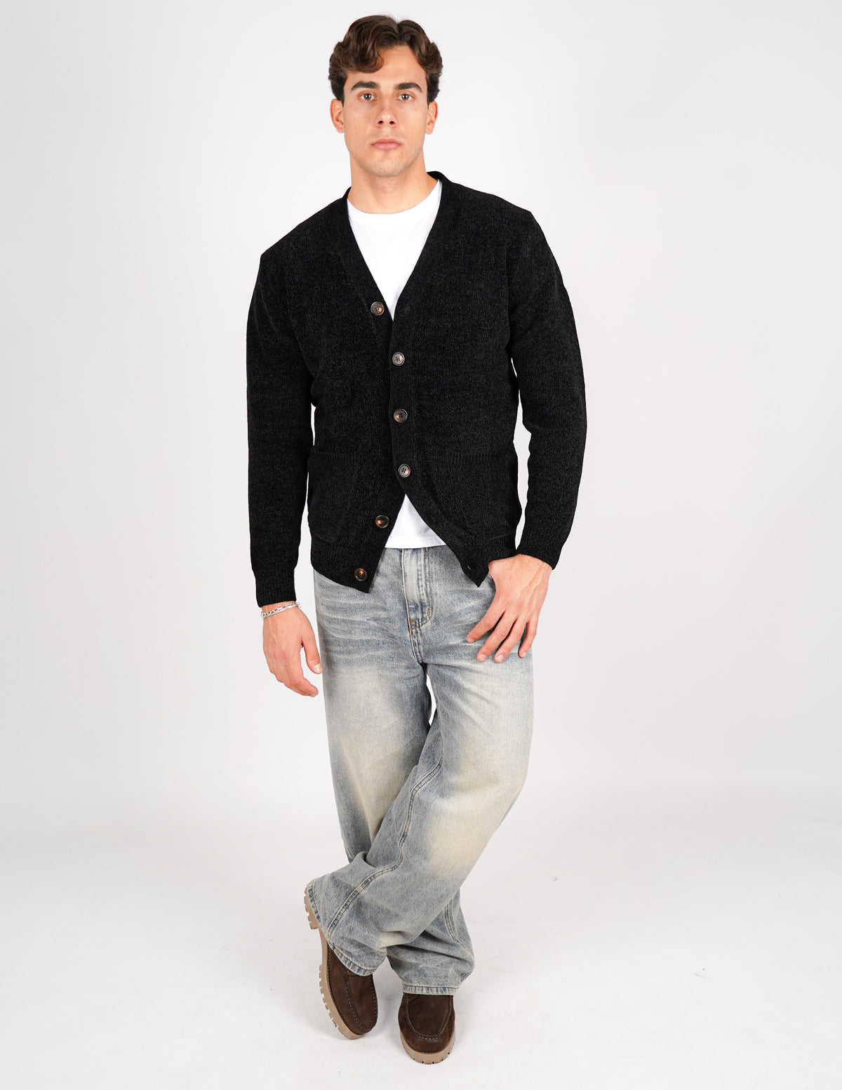 cardigan in ciniglia over d