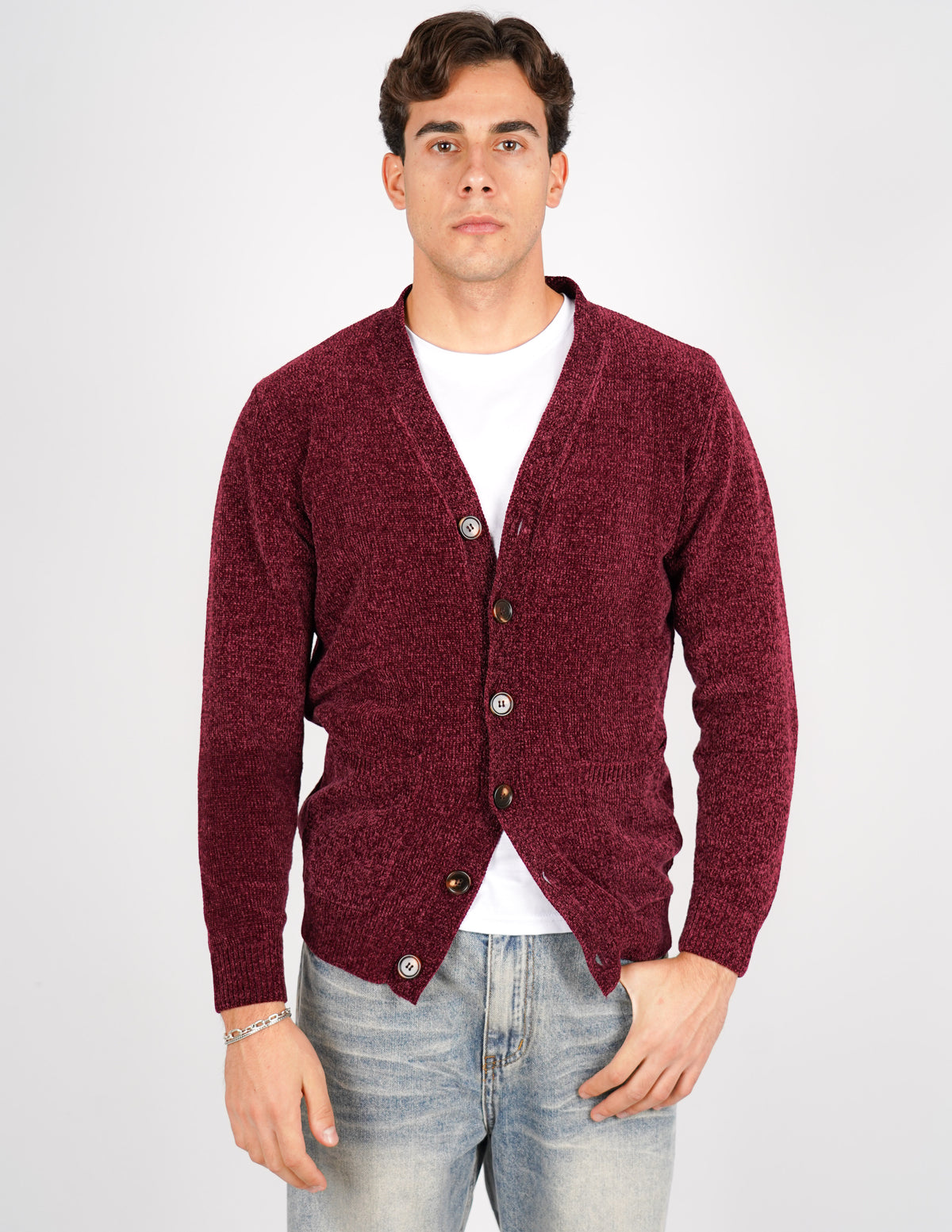 cardigan in ciniglia over d