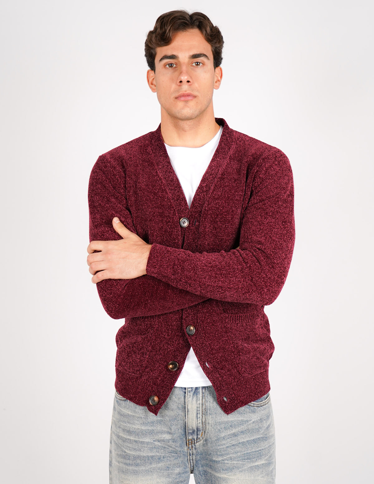 cardigan in ciniglia over d