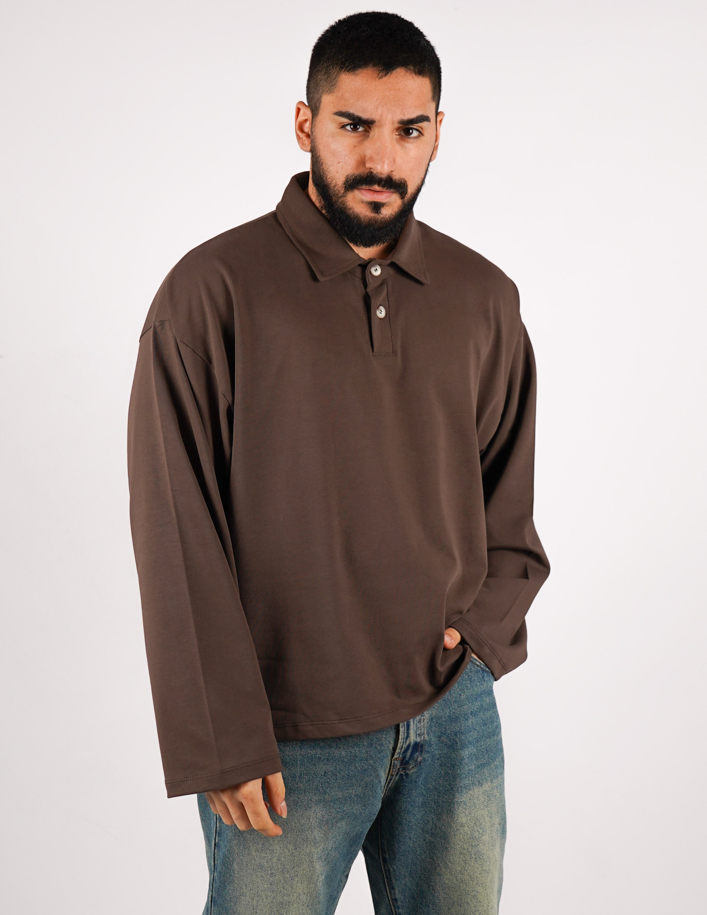 POLO OVERSIZE IN COTONE