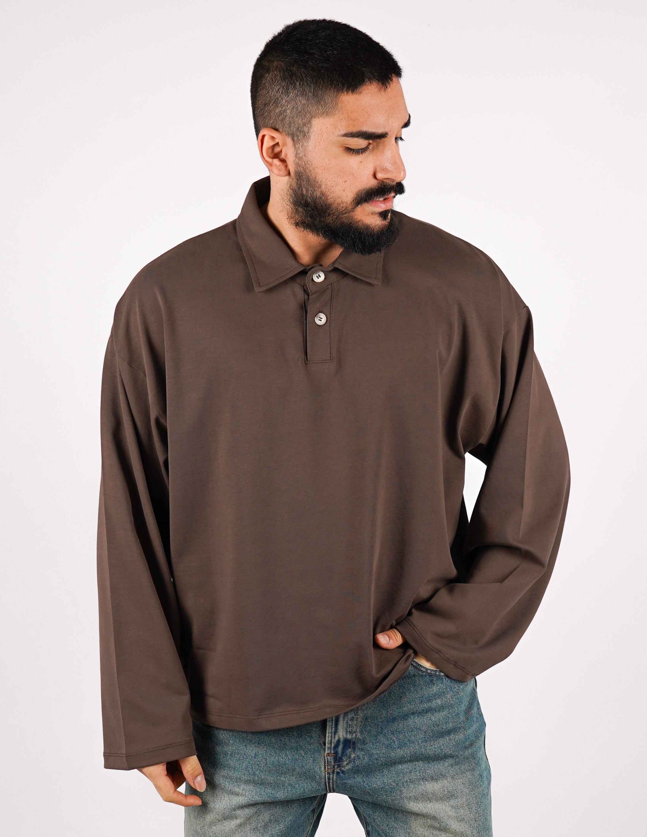 POLO OVERSIZE IN COTONE