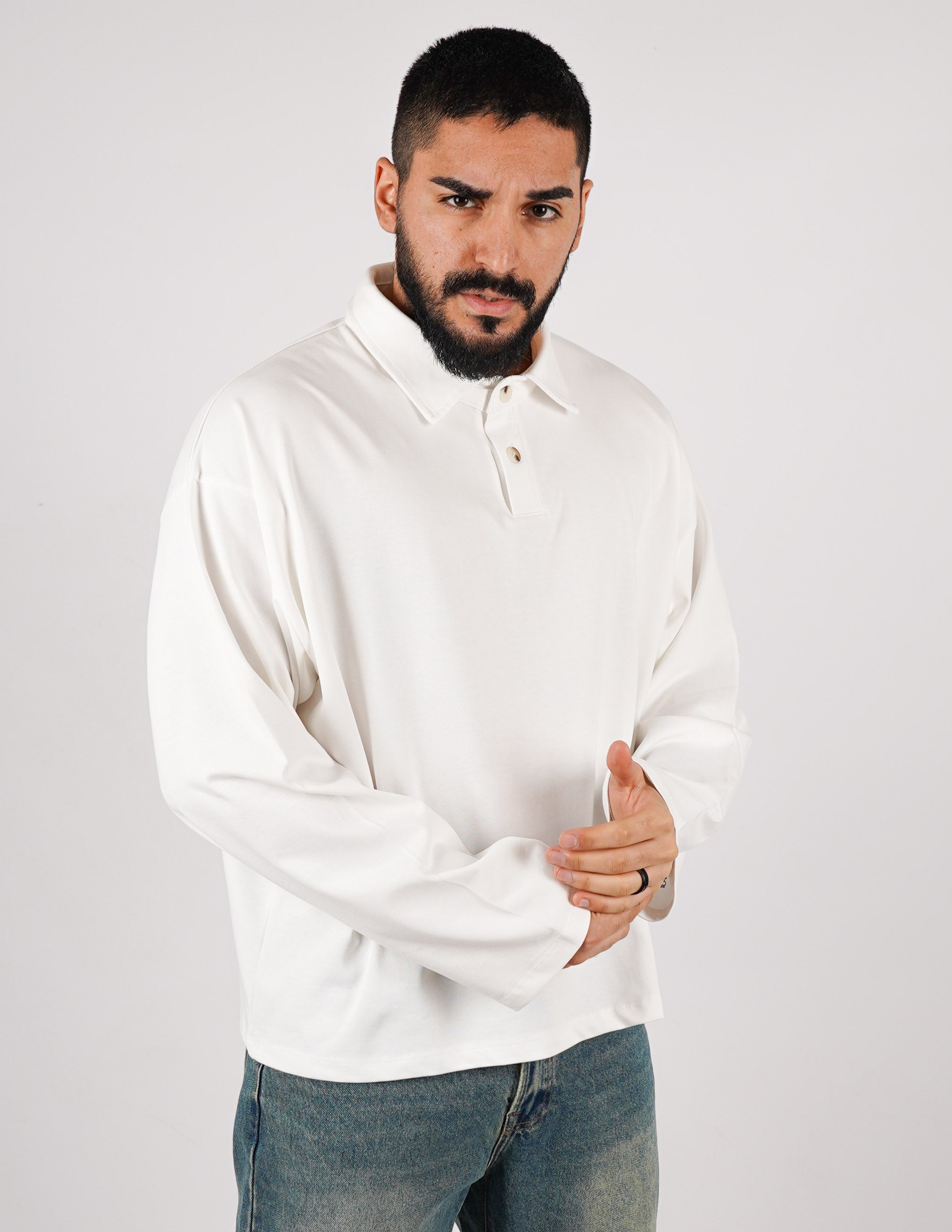 POLO OVERSIZE IN COTONE