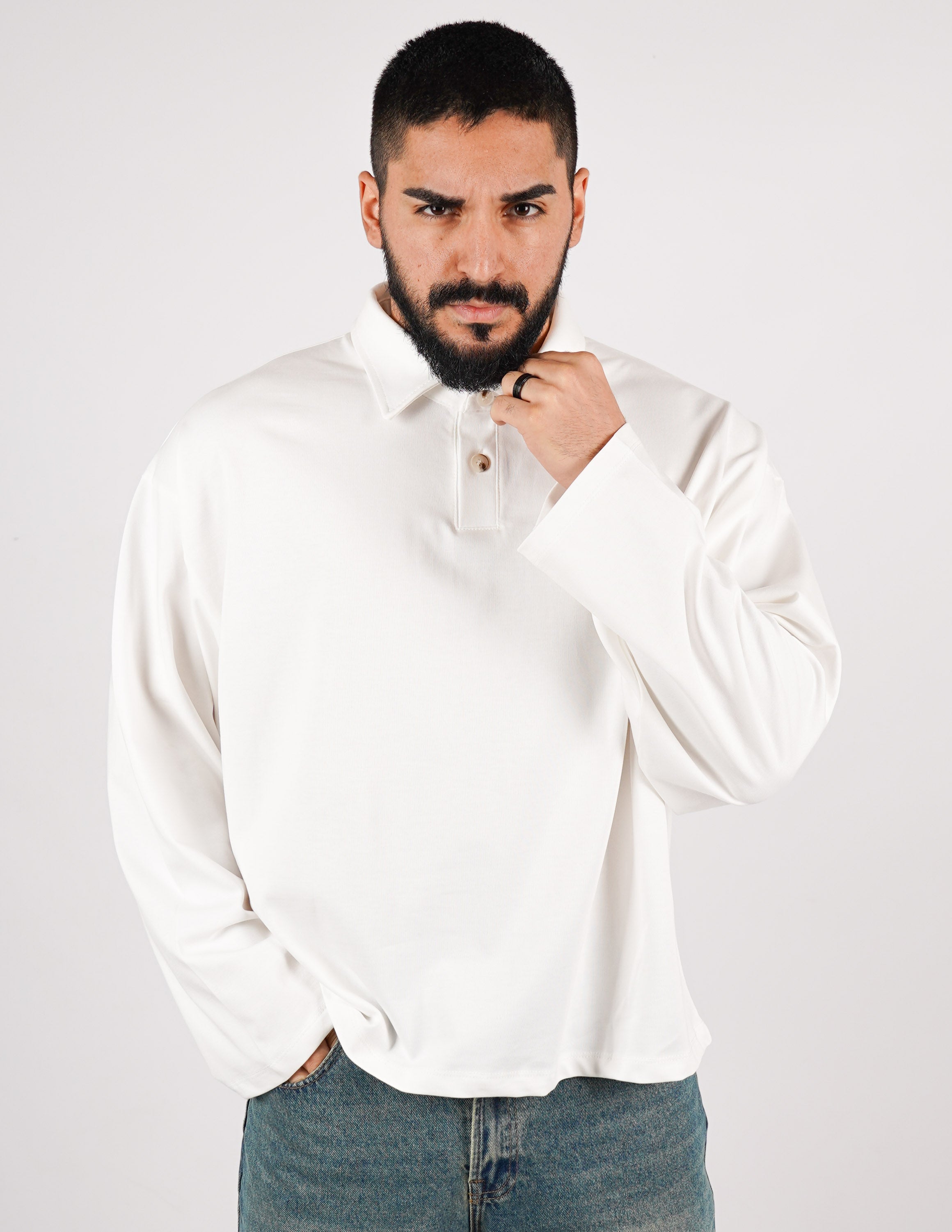 POLO OVERSIZE IN COTONE