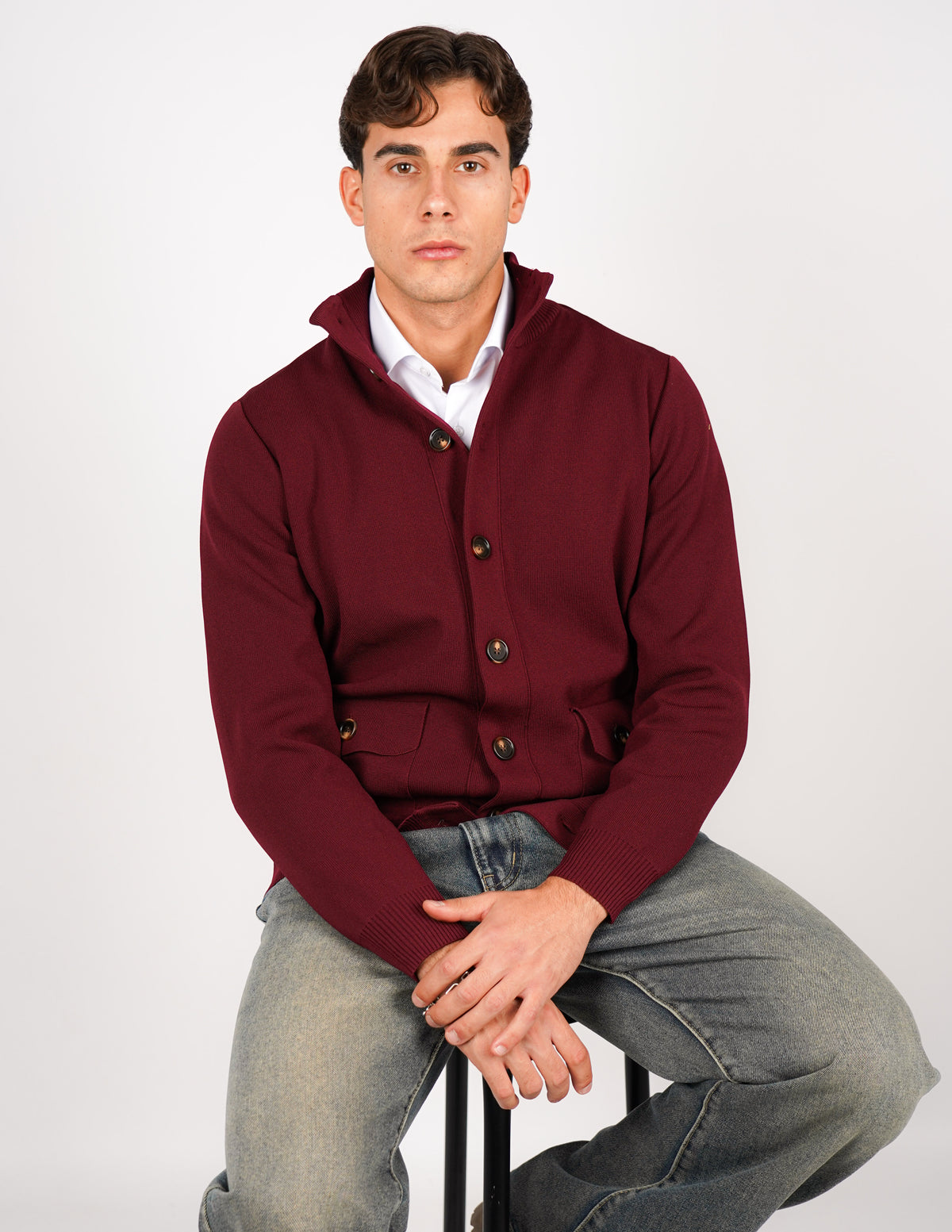 CARDIGAN OVER D CON BOTTONE ANTIPILLING
