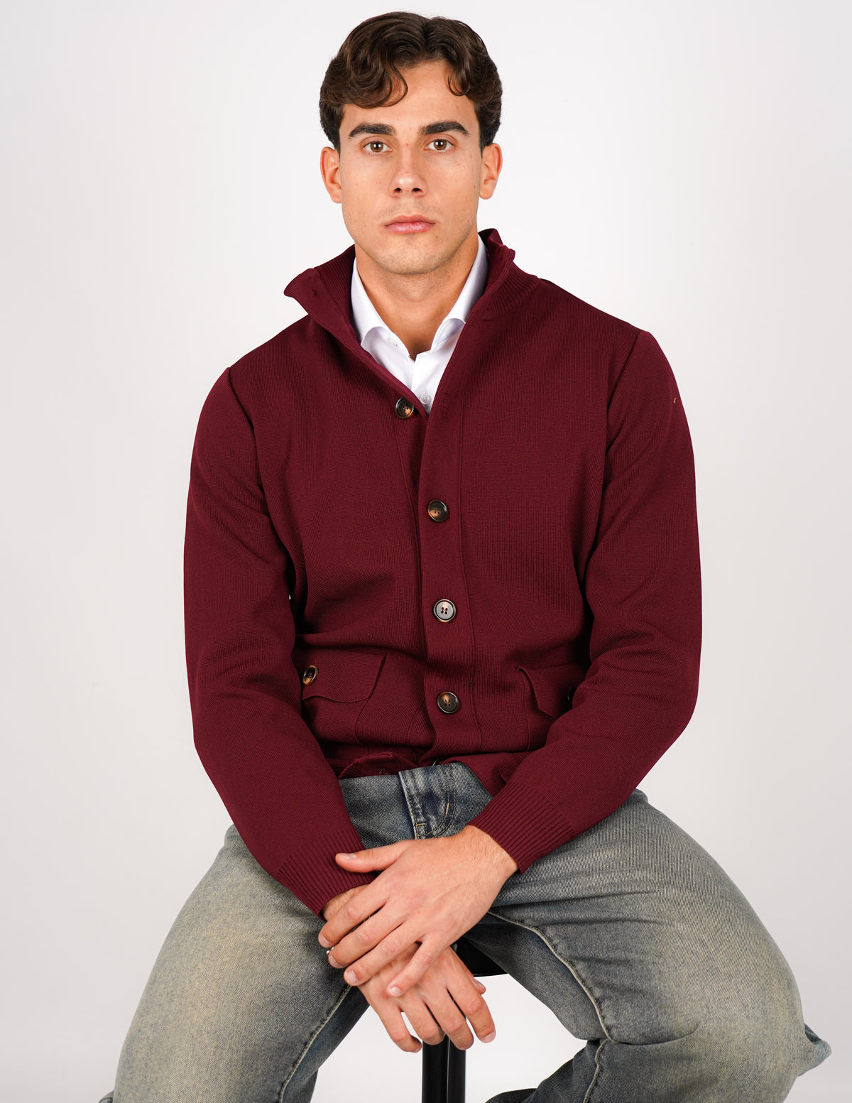 CARDIGAN OVER D CON BOTTONE ANTIPILLING