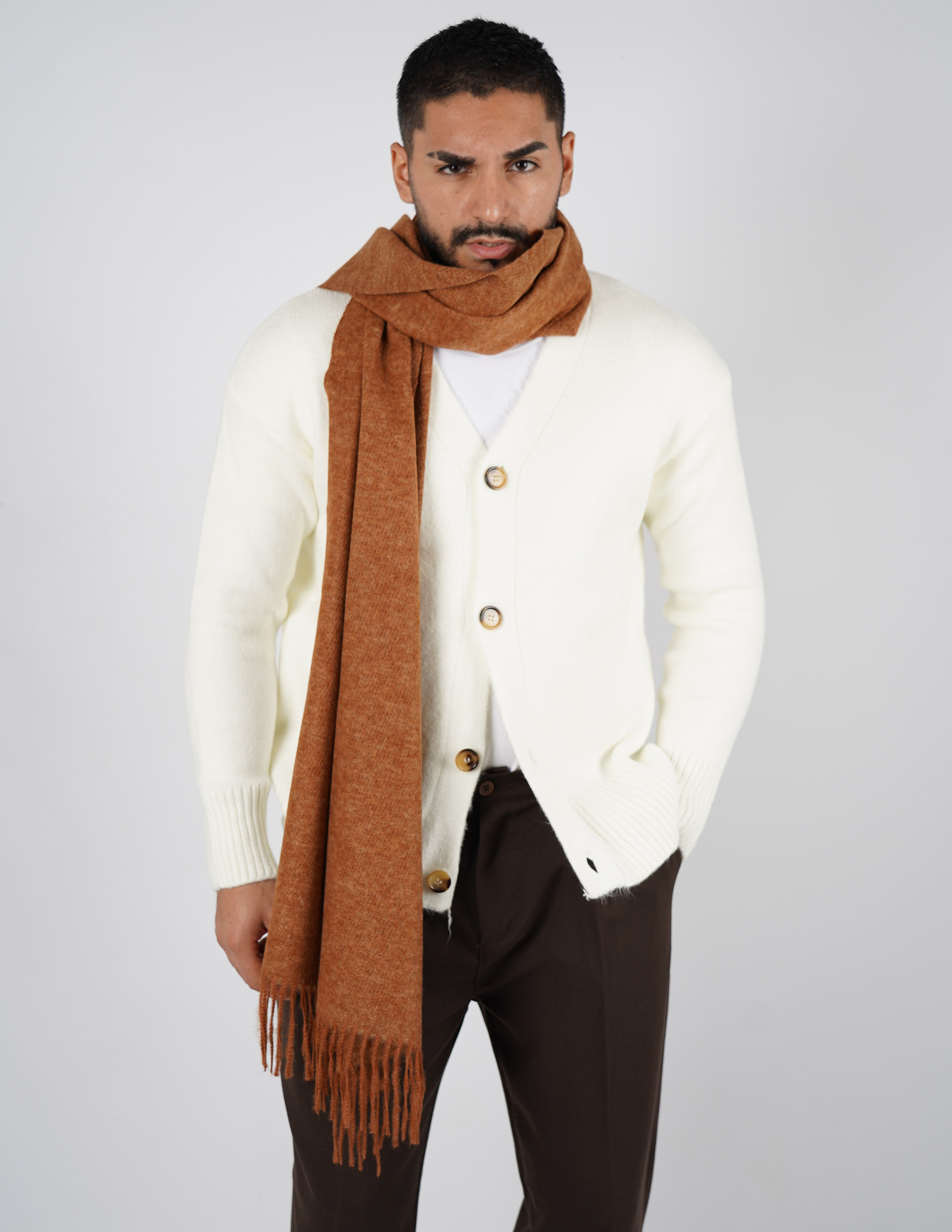 Cardigan in lana doppia