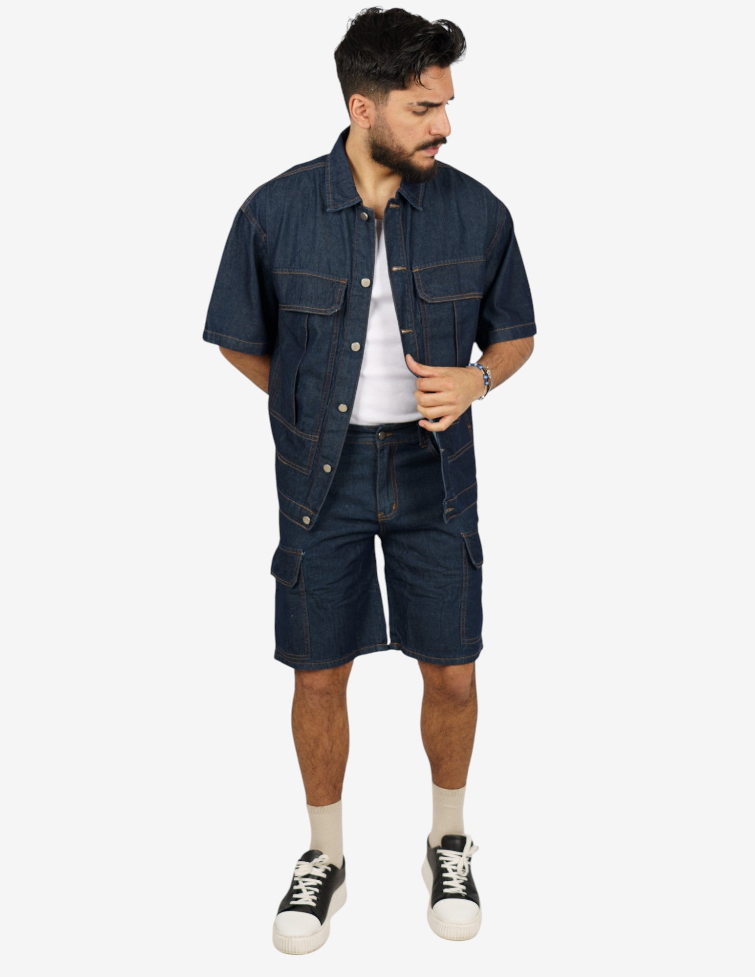 coordinato in denim
