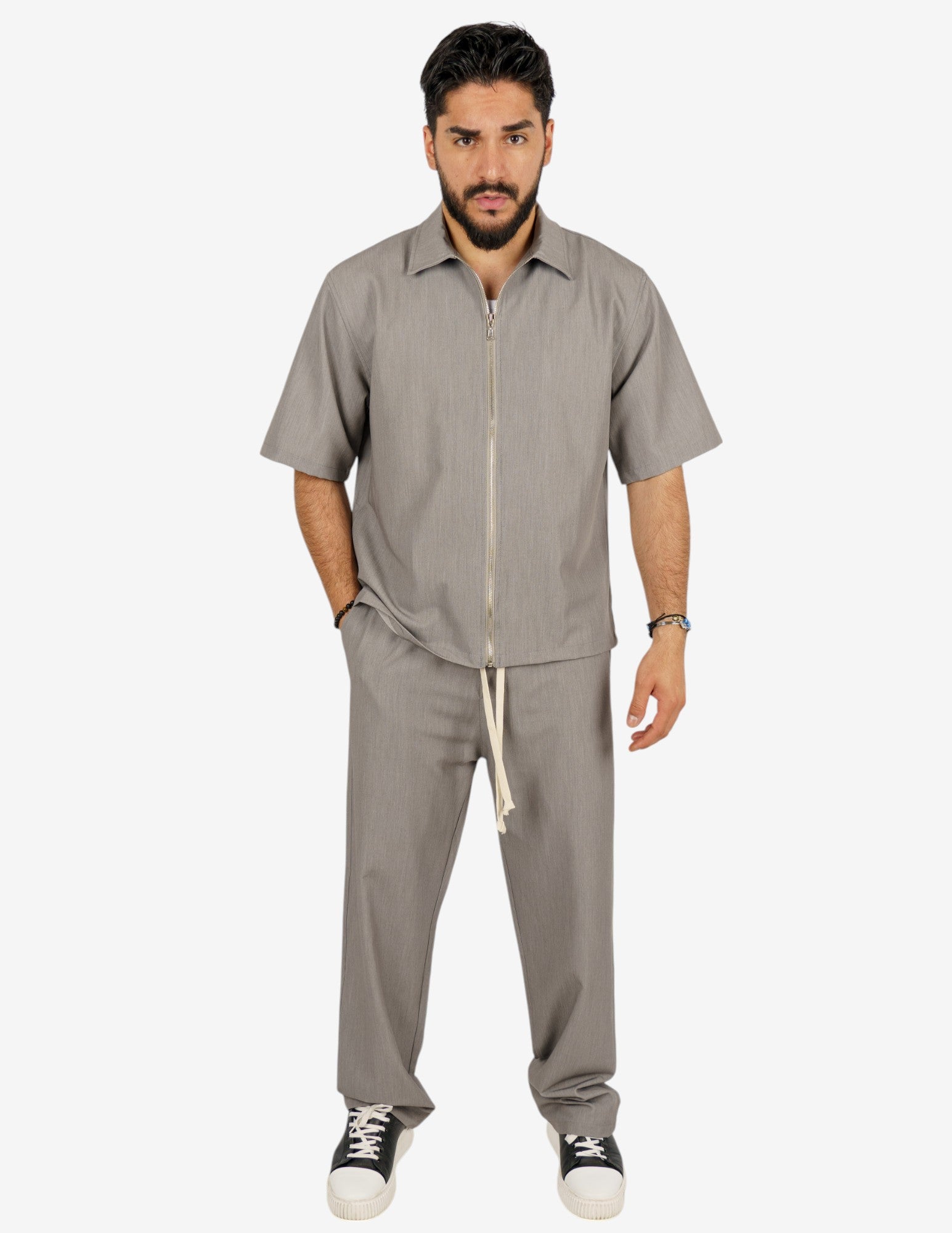 coordinato tinta unita casual