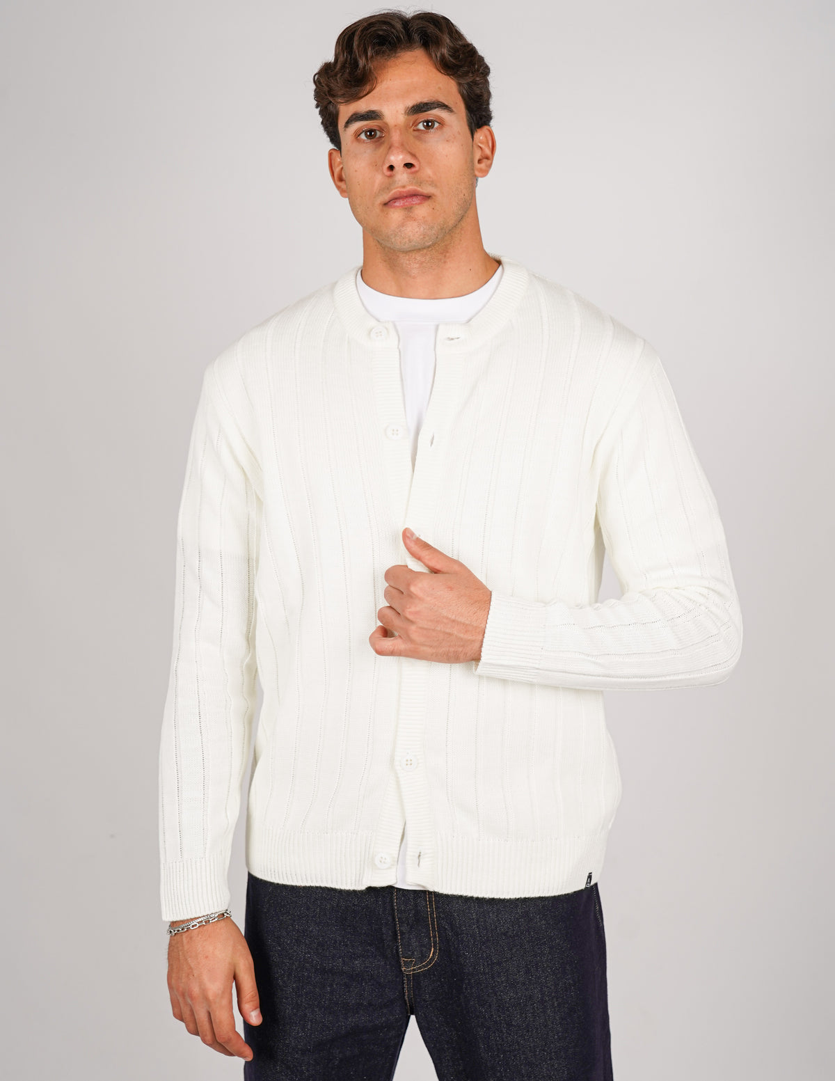 cardigan coreano lavorazione a treccia