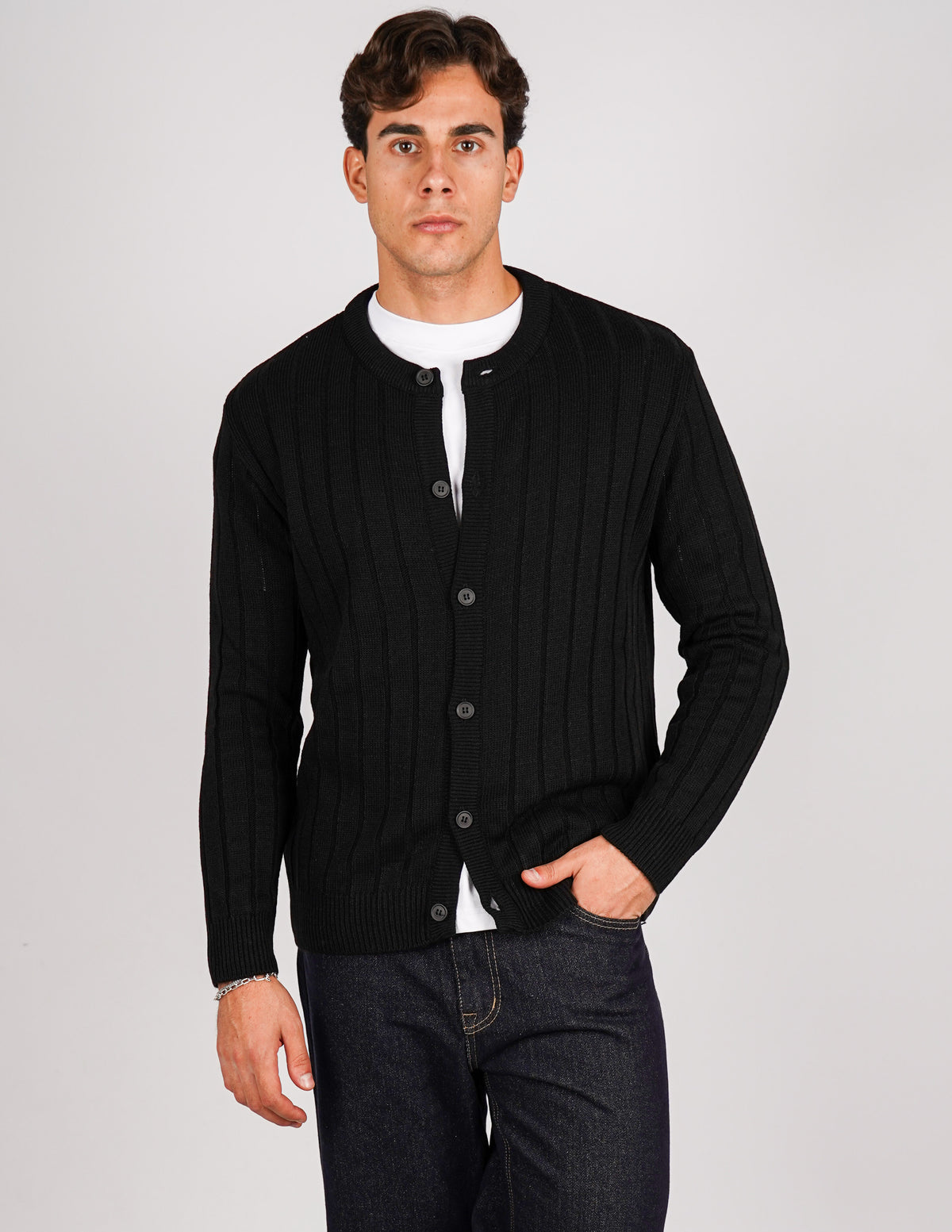 cardigan coreano lavorazione a treccia