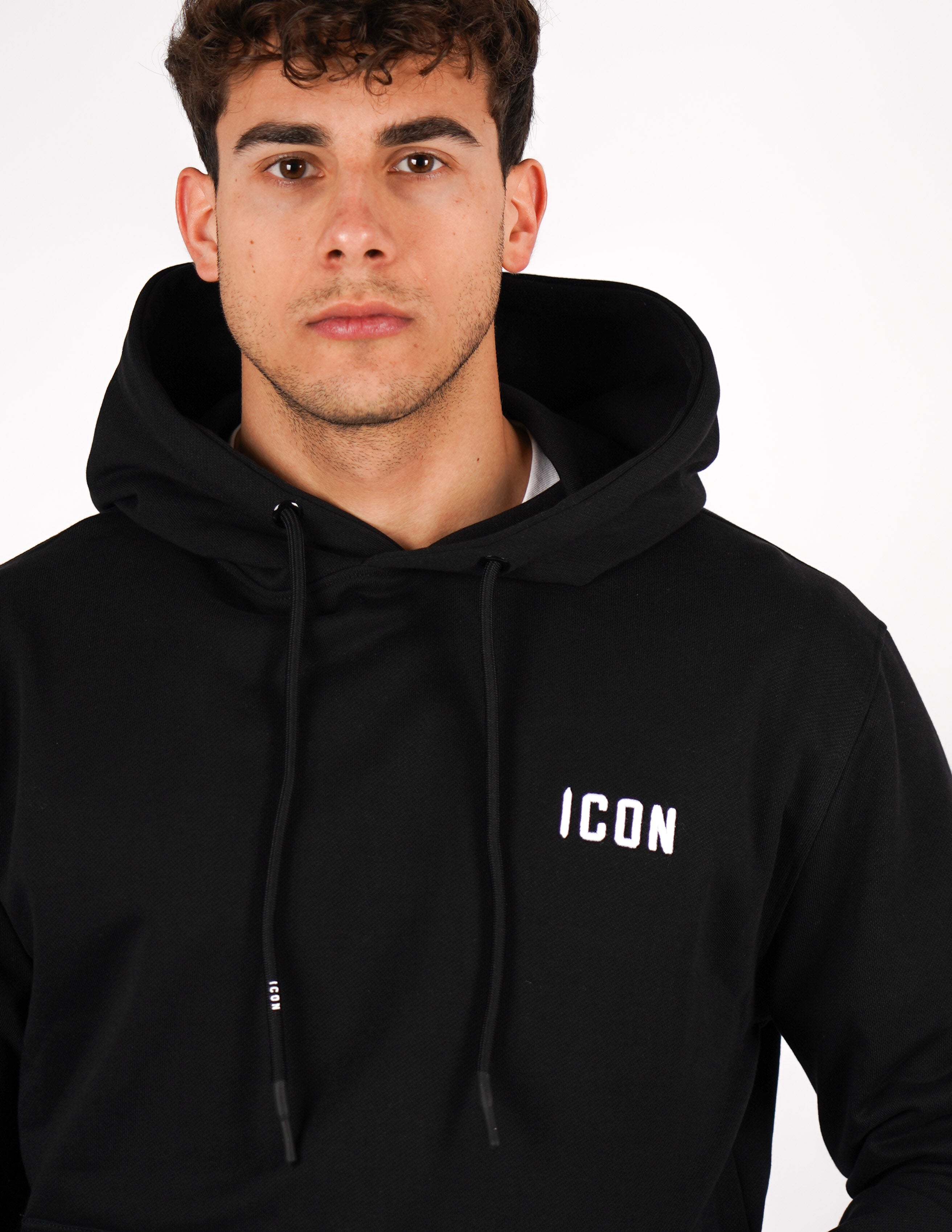 felpa icon con cappuccio