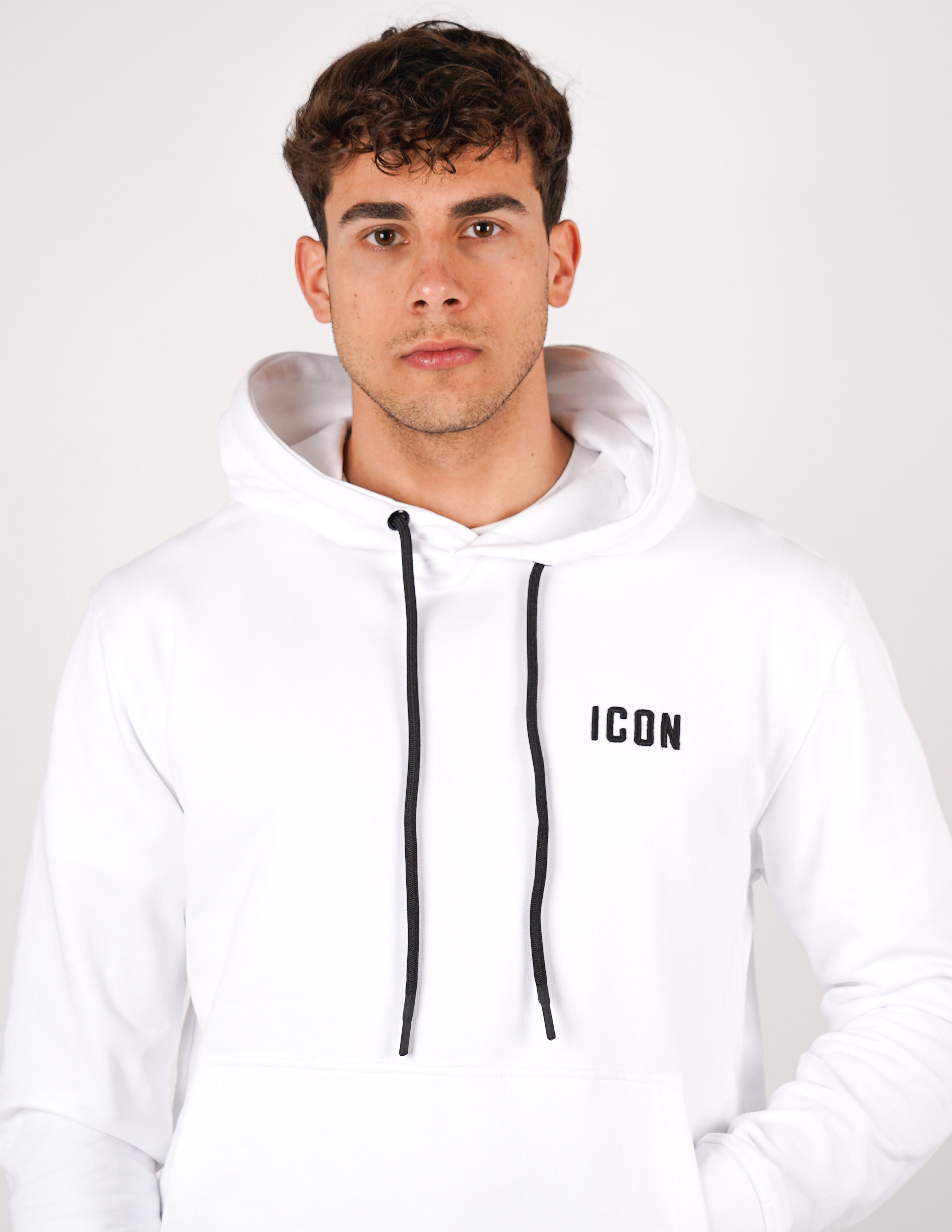 felpa icon con cappuccio