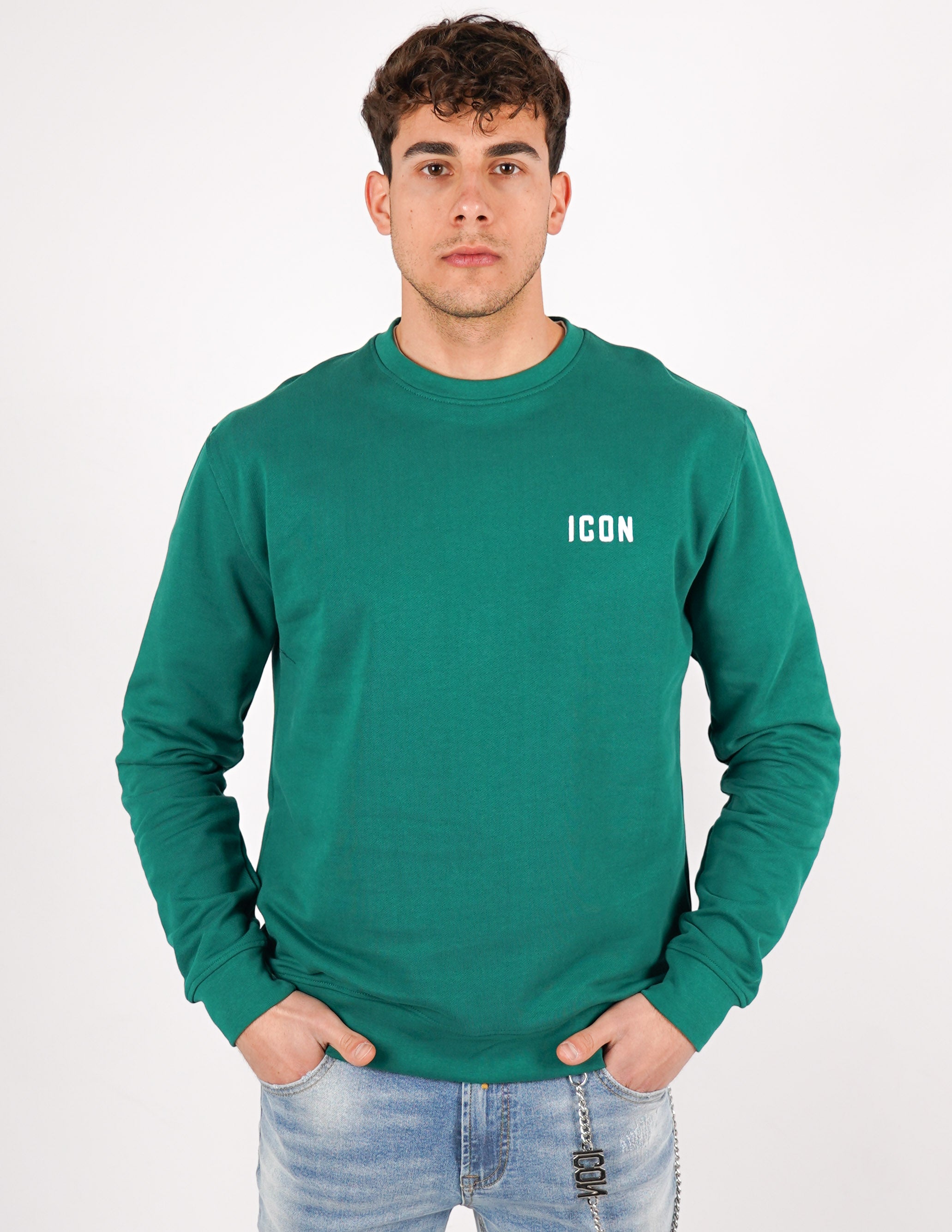 felpa icon girocollo