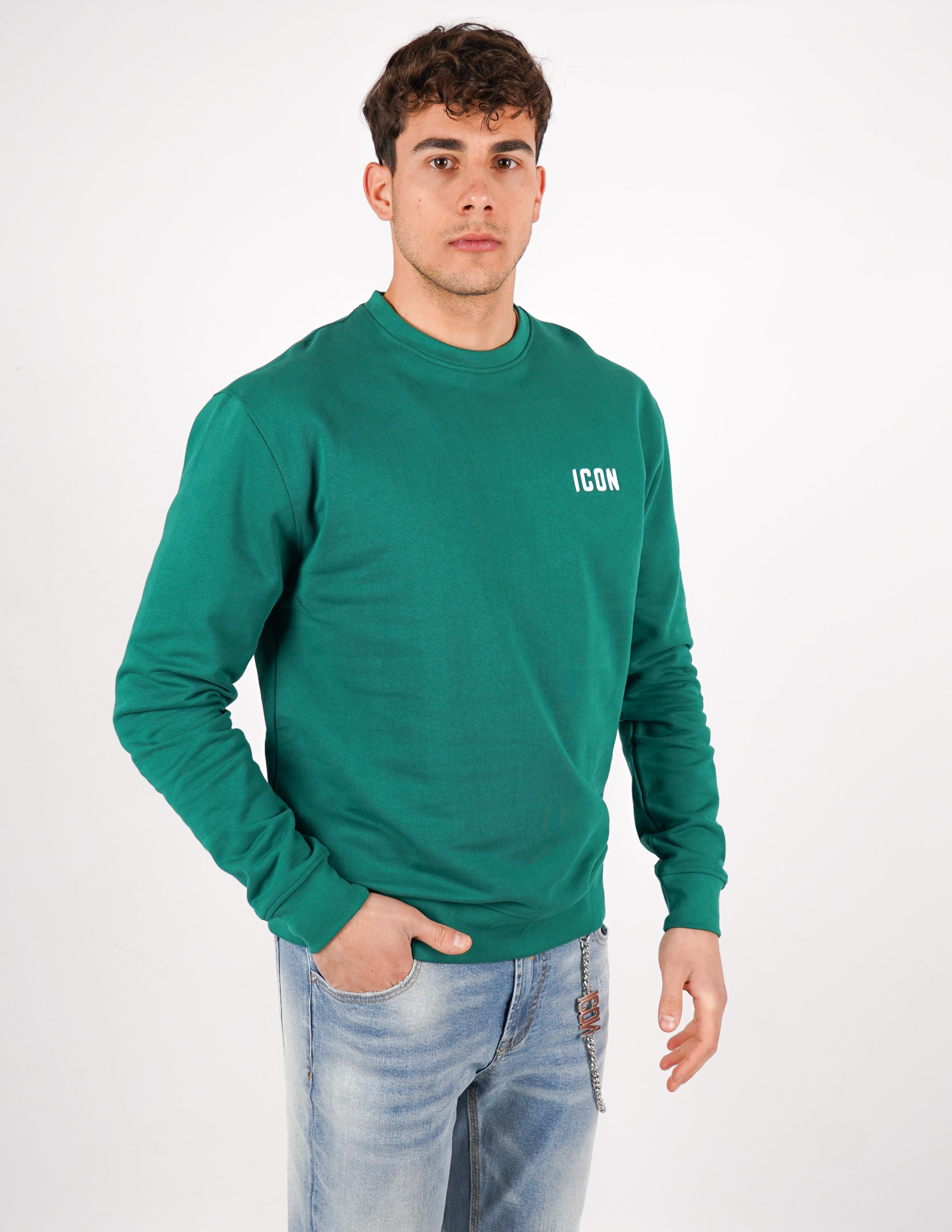felpa icon girocollo
